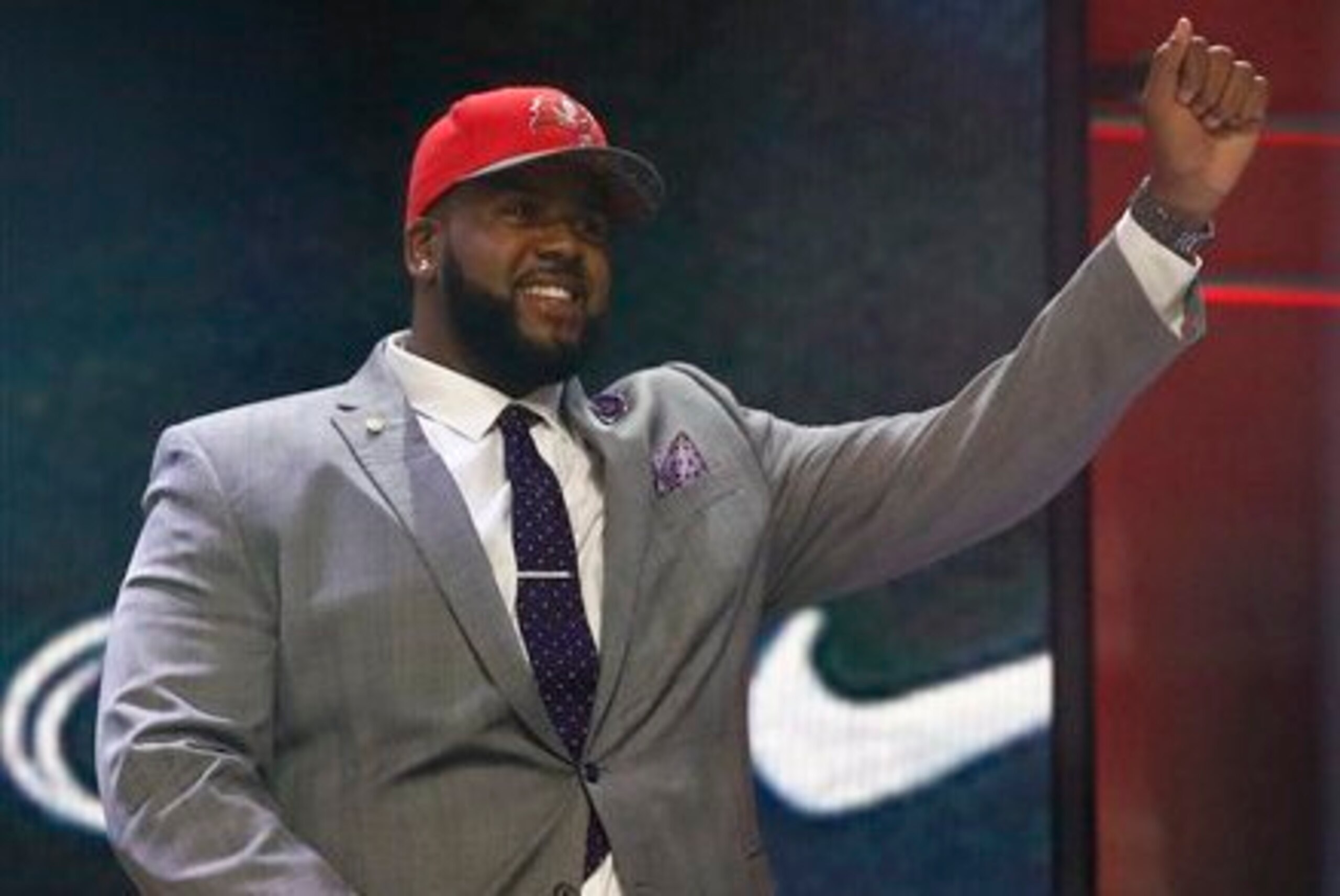 Donovan Smith at the NFL Draft.