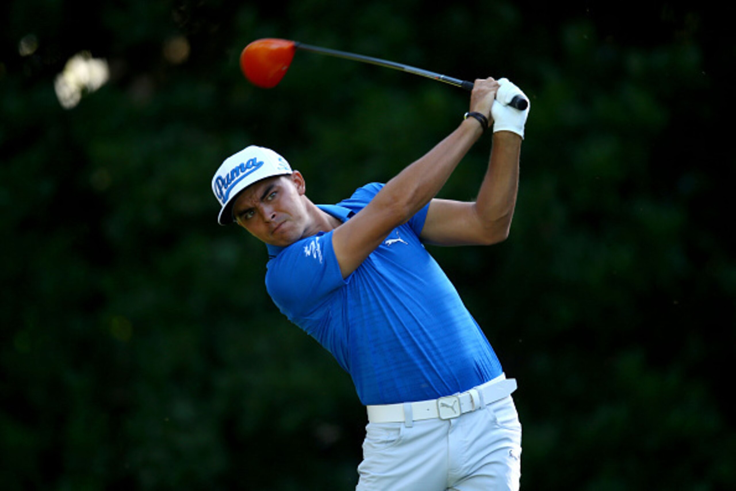 PONTE VEDRA BEACH, FL - MAY 07: Rickie Fowler plays his shot form the 11th tee during round one of THE PLAYERS Championship at the TPC Sawgrass Stadium course on May 7, 2015 in Ponte Vedra Beach, Florida. (Photo by Richard Heathcote/Getty Images) PONTE VEDRA BEACH, FL - MAY 07: Rickie Fowler plays his shot form the 11th tee during round one of THE PLAYERS Championship at the TPC Sawgrass Stadium course on May 7, 2015 in Ponte Vedra Beach, Florida. (Photo by Richard Heathcote/Getty Images)