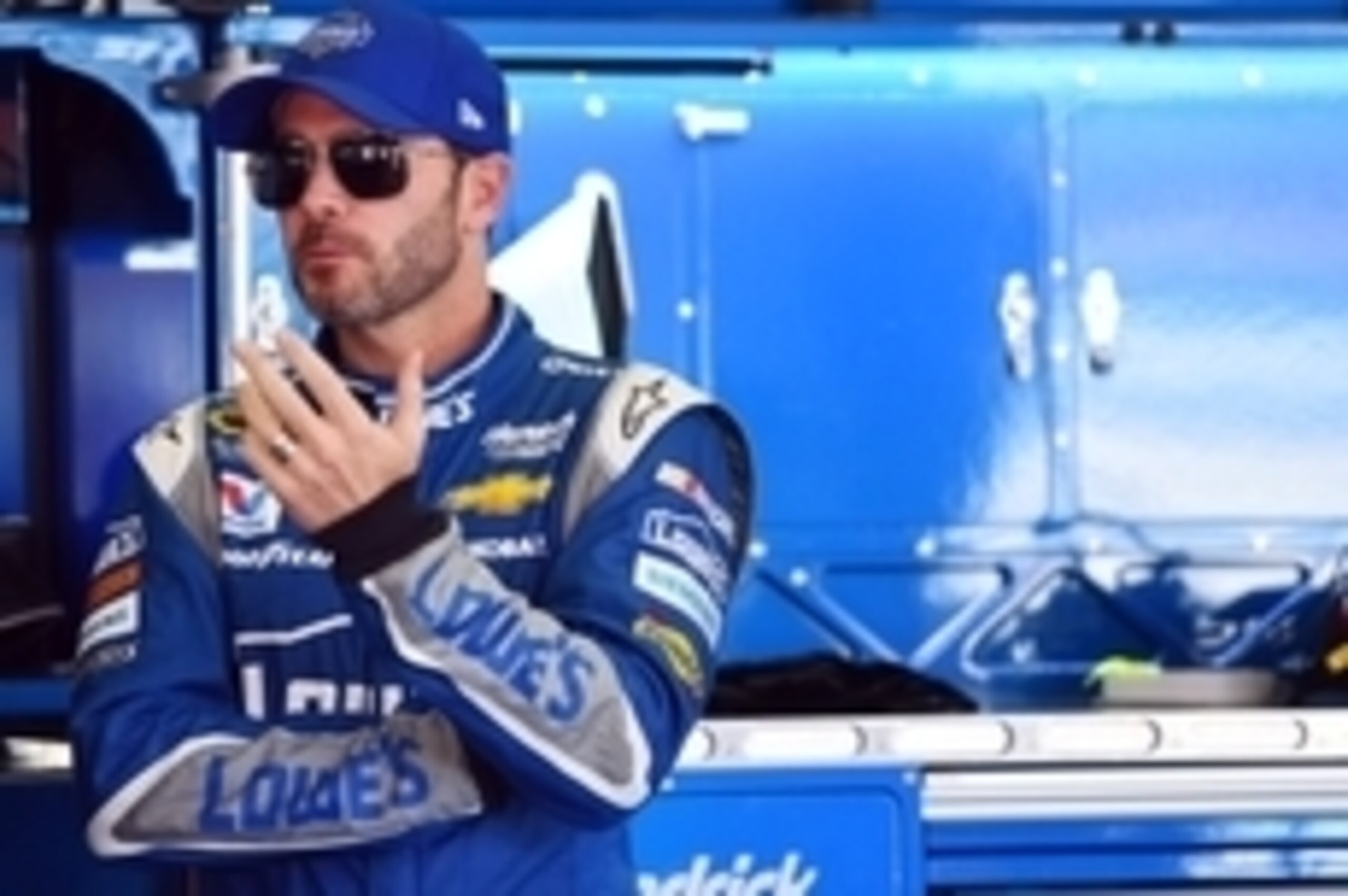 May 1, 2015; Talladega, AL, USA; NASCAR Sprint Cup Series driver Jimmie Johnson (48) during practice for the Geico 500 at Talladega Superspeedway. Mandatory Credit: Mike DiNovo-USA TODAY Sports