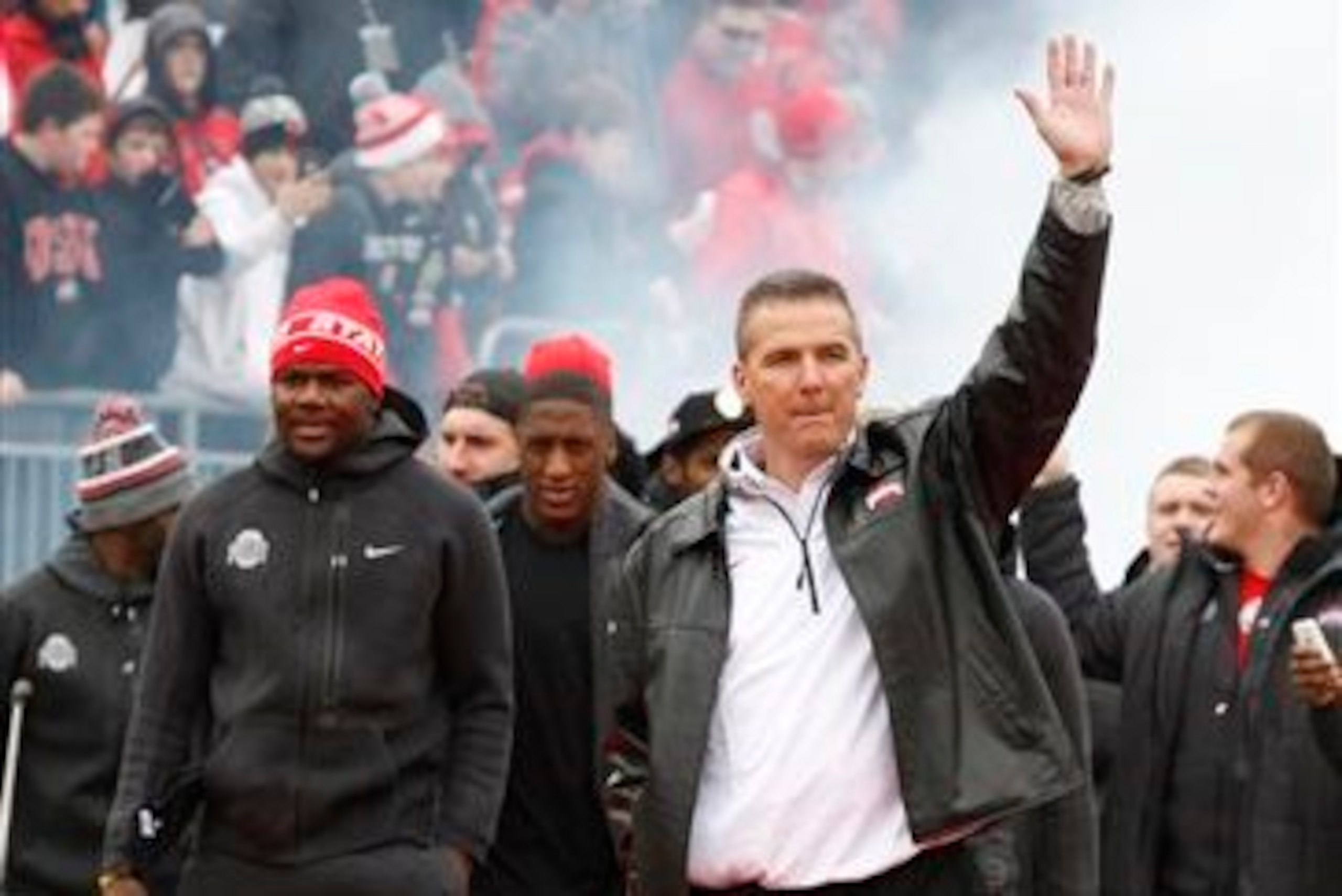 Mack attended Ohio State's on-campus championship celebration. Mack attended Ohio State's on-campus championship celebration.