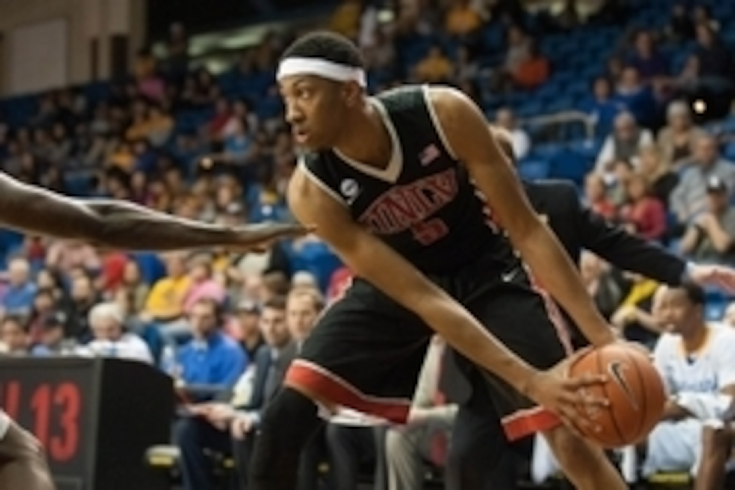 Mar 7, 2015; San Jose, CA, USA; UNLV Rebels forward Christian Wood (5) controls the ball against the San Jose State Spartans during the first half at San Jose State Event Center. Mandatory Credit: Ed Szczepanski-USA TODAY Sports