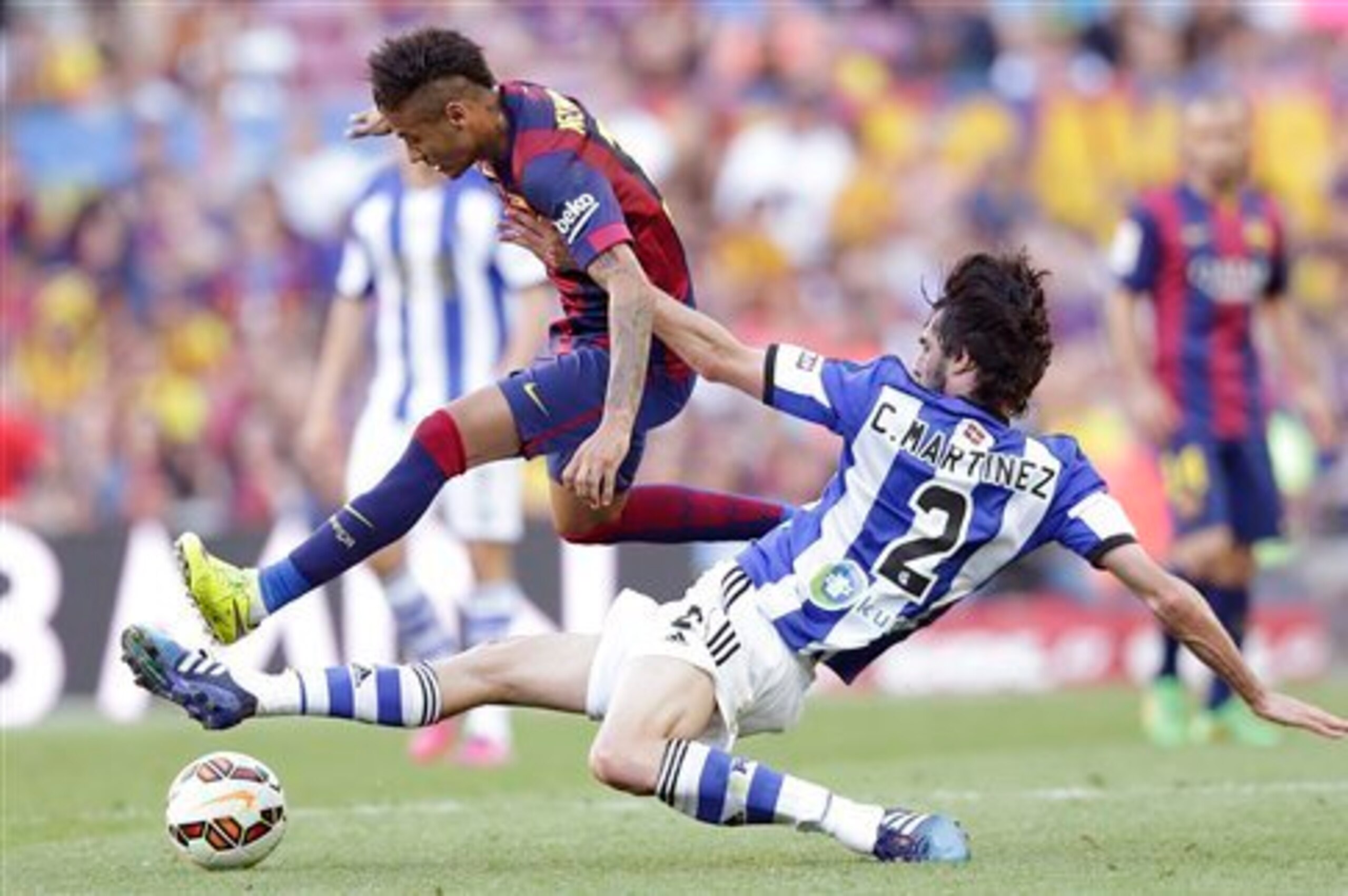 Neymar's work ethic improved as the game went on.