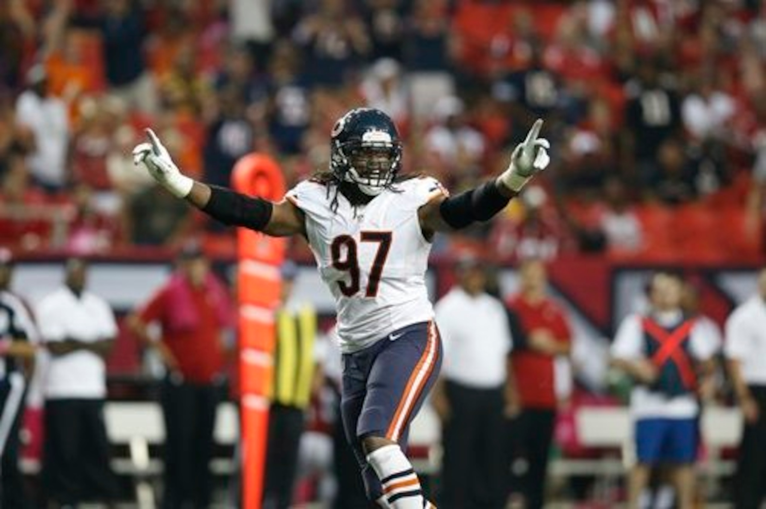 Willie Young led the Bears with 10 sacks last season, but he will likely be a situational pass-rusher this season coming off an Achilles injury.