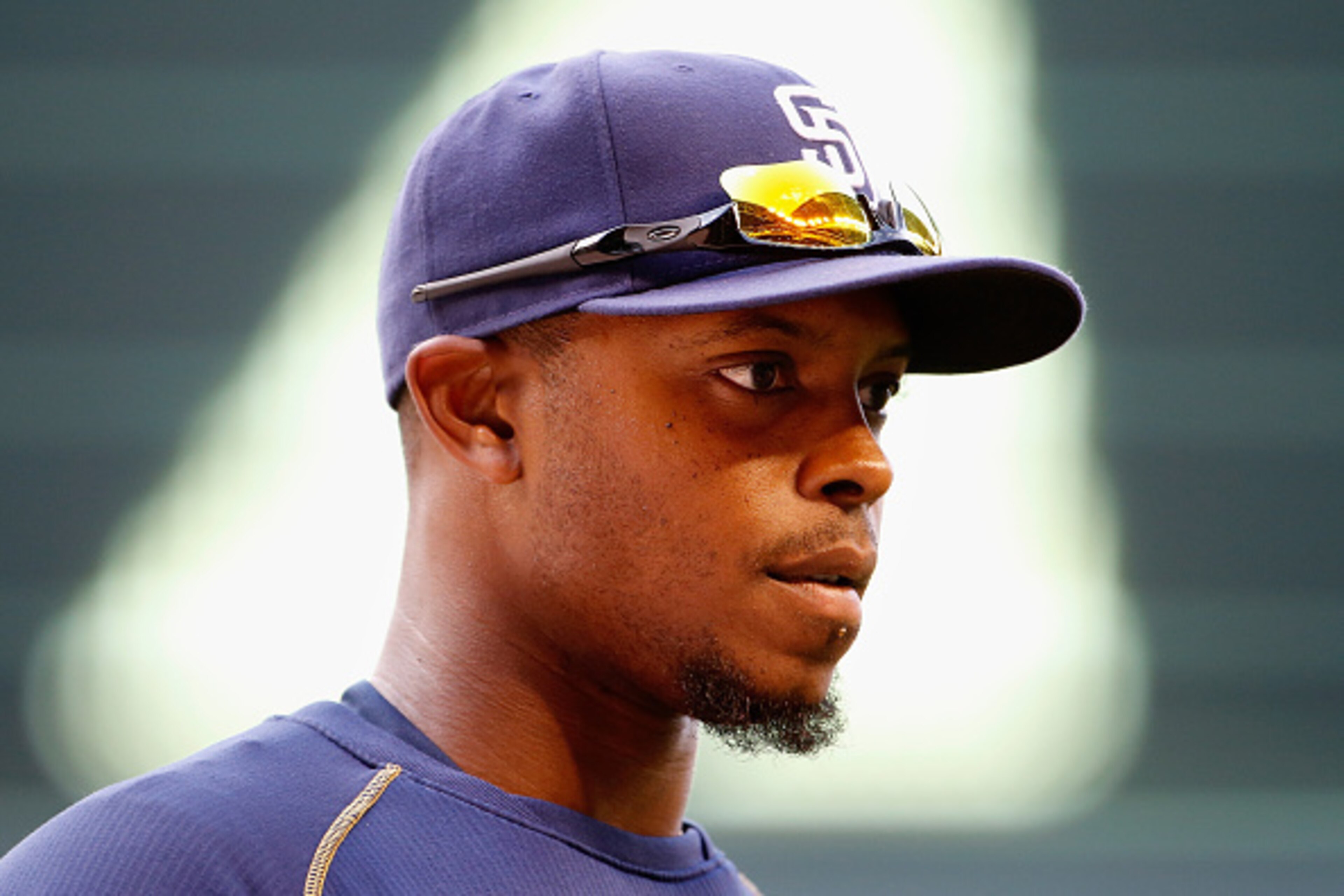PHOENIX, AZ - MAY 07: Justin Upton #10 of the San Diego Padres before the MLB game against the Arizona Diamondbacks at Chase Field on May 7, 2015 in Phoenix, Arizona. (Photo by Christian Petersen/Getty Images) PHOENIX, AZ - MAY 07: Justin Upton #10 of the San Diego Padres before the MLB game against the Arizona Diamondbacks at Chase Field on May 7, 2015 in Phoenix, Arizona. (Photo by Christian Petersen/Getty Images)
