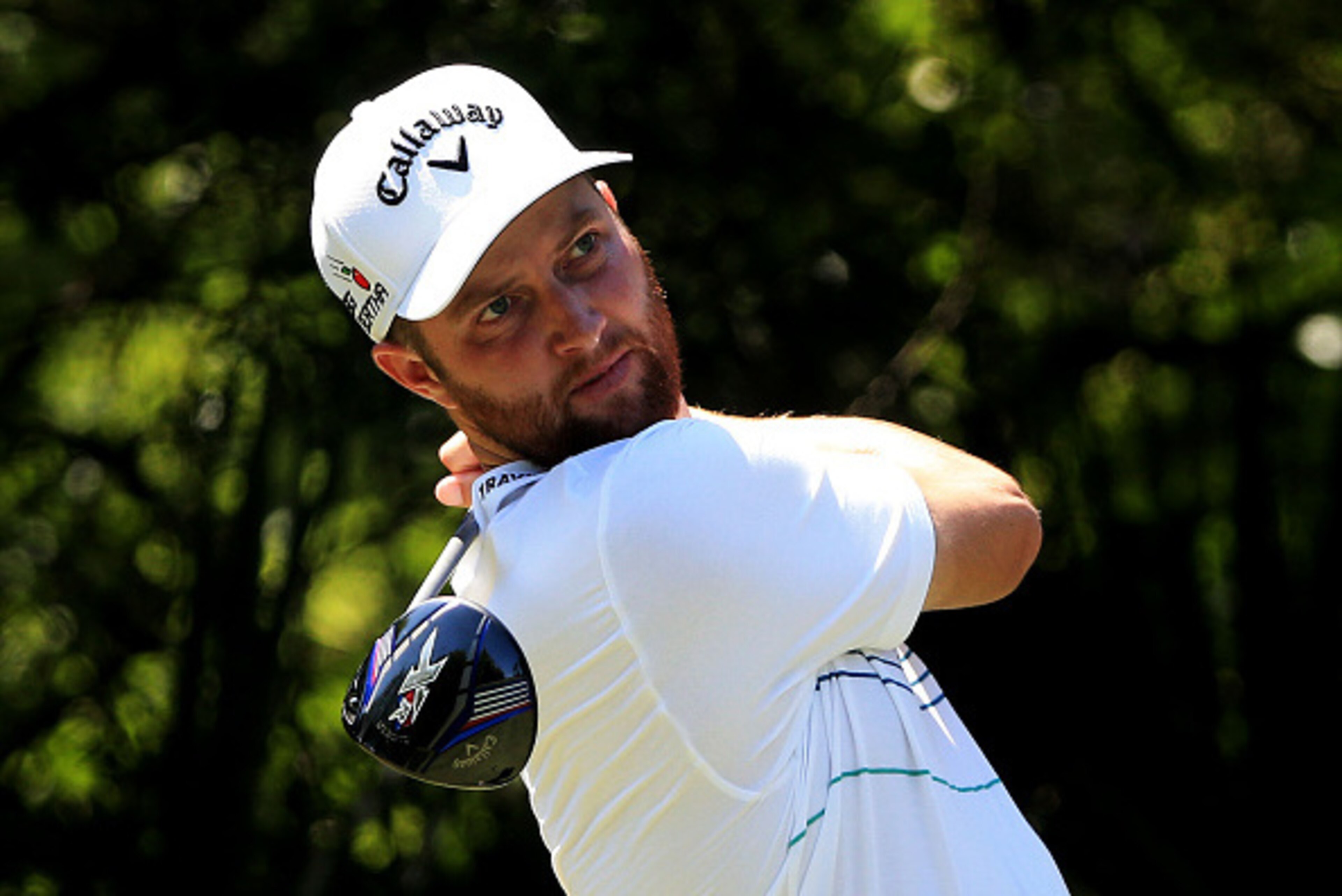 PONTE VEDRA BEACH, FL - MAY 09:  Chris Kirk plays his shot from the fifth tee during round three of THE PLAYERS Championship at the TPC Sawgrass Stadium course on May 9, 2015 in Ponte Vedra Beach, Florida.  (Photo by Sam Greenwood/Getty Images)