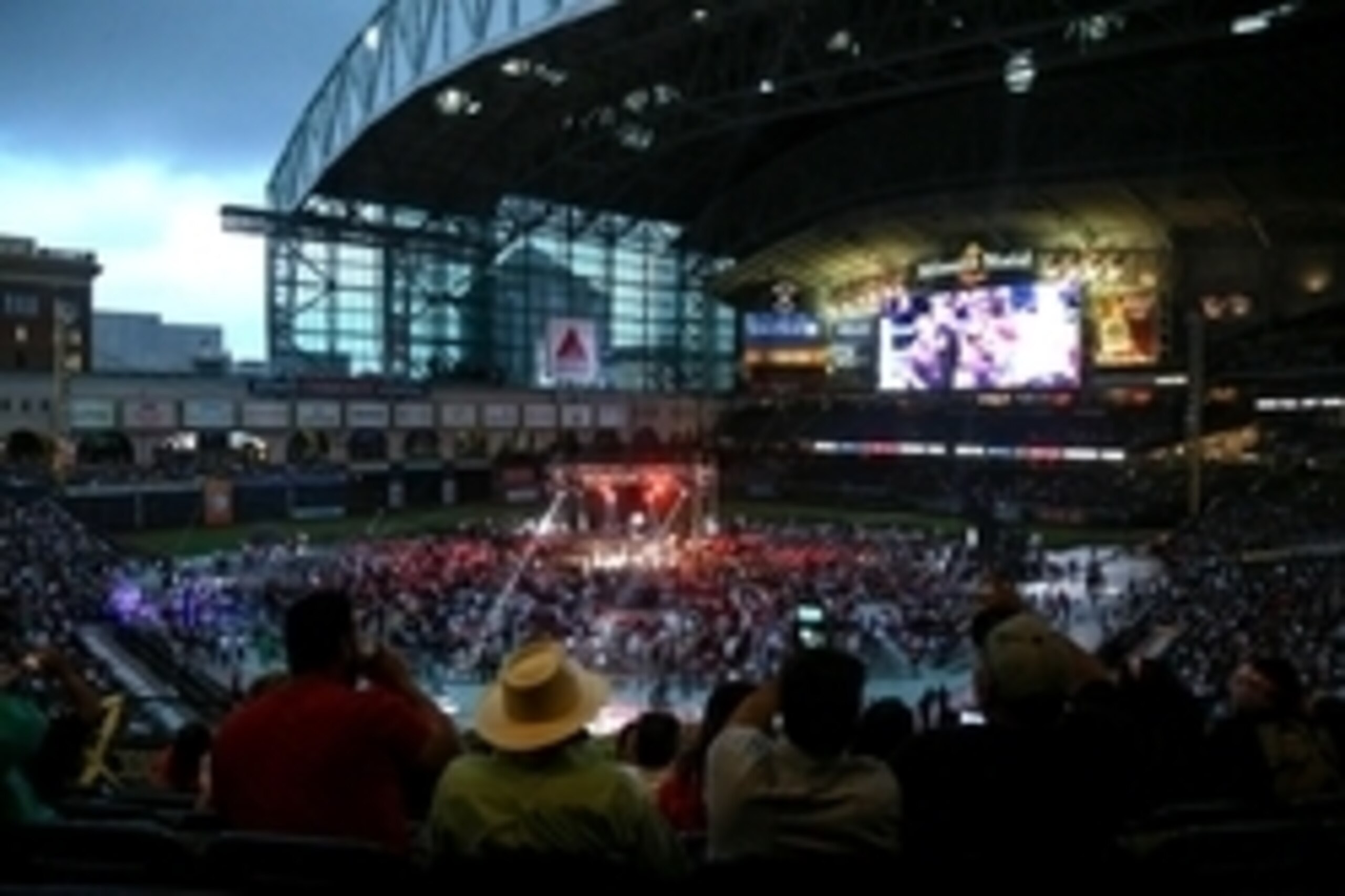 May 9, 2015; Houston, TX, USA;  A general view inside Minute Maid Park before a fight between Canelo Alvarez and James Kirkland. Mandatory Credit: Troy Taormina-USA TODAY Sports