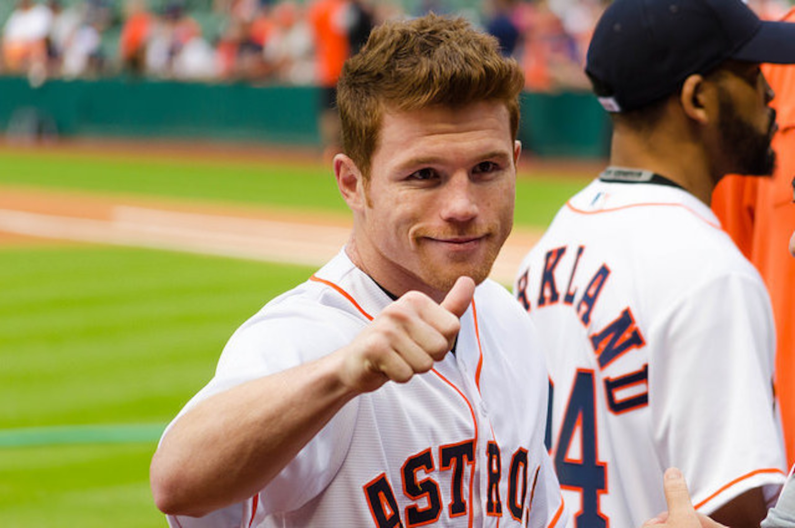 Even when fans couldn't get close to him, Canelo made efforts to connect with them.