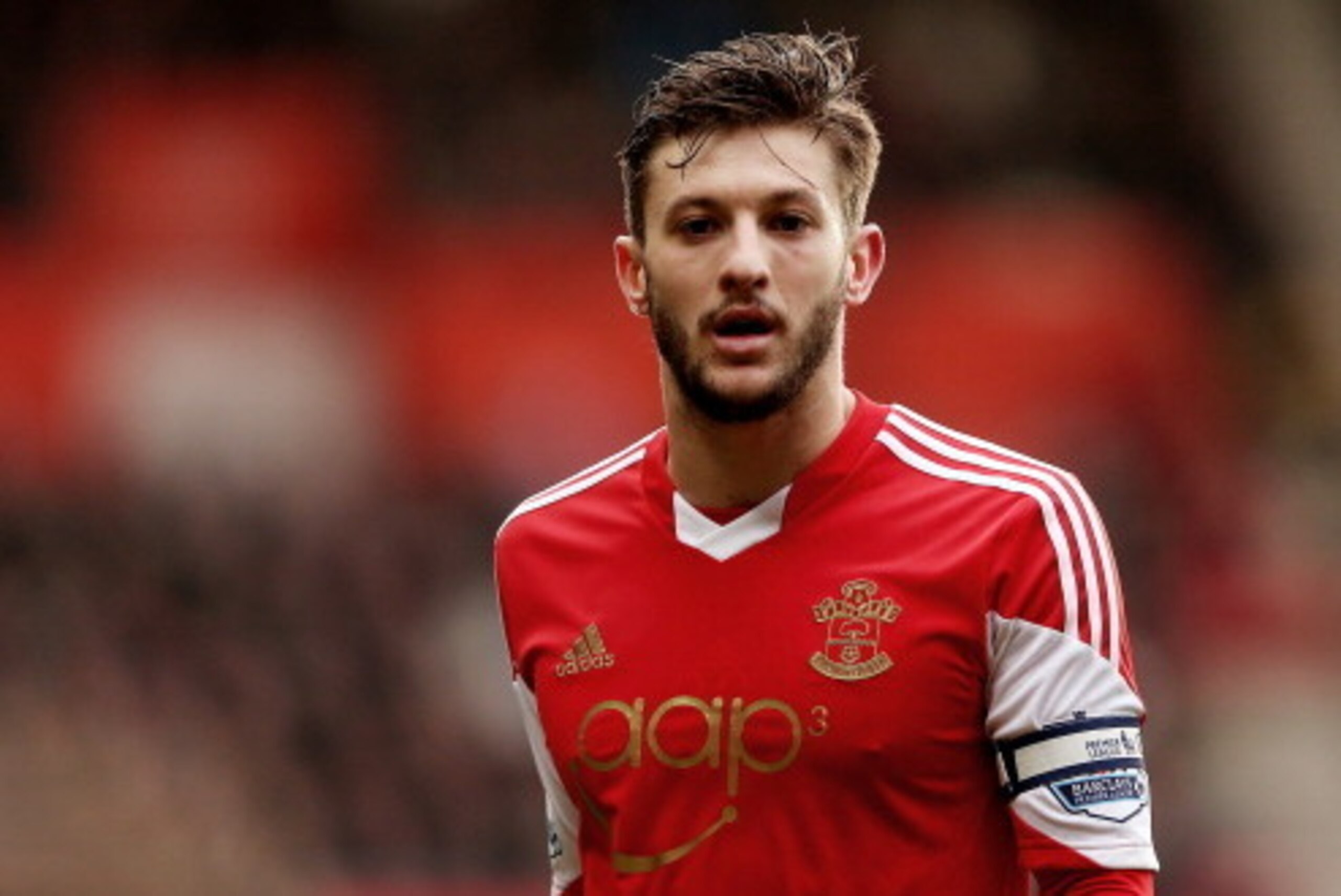 SOUTHAMPTON, ENGLAND - FEBRUARY 08: Adam Lallana of Southampton during the Barclays Premier League match between Southampton and Stoke City at St Mary's Stadium on February 8, 2014 in Southampton, England. (Photo by Scott Heavey/Getty Images) SOUTHAMPTON, ENGLAND - FEBRUARY 08: Adam Lallana of Southampton during the Barclays Premier League match between Southampton and Stoke City at St Mary's Stadium on February 8, 2014 in Southampton, England. (Photo by Scott Heavey/Getty Images)