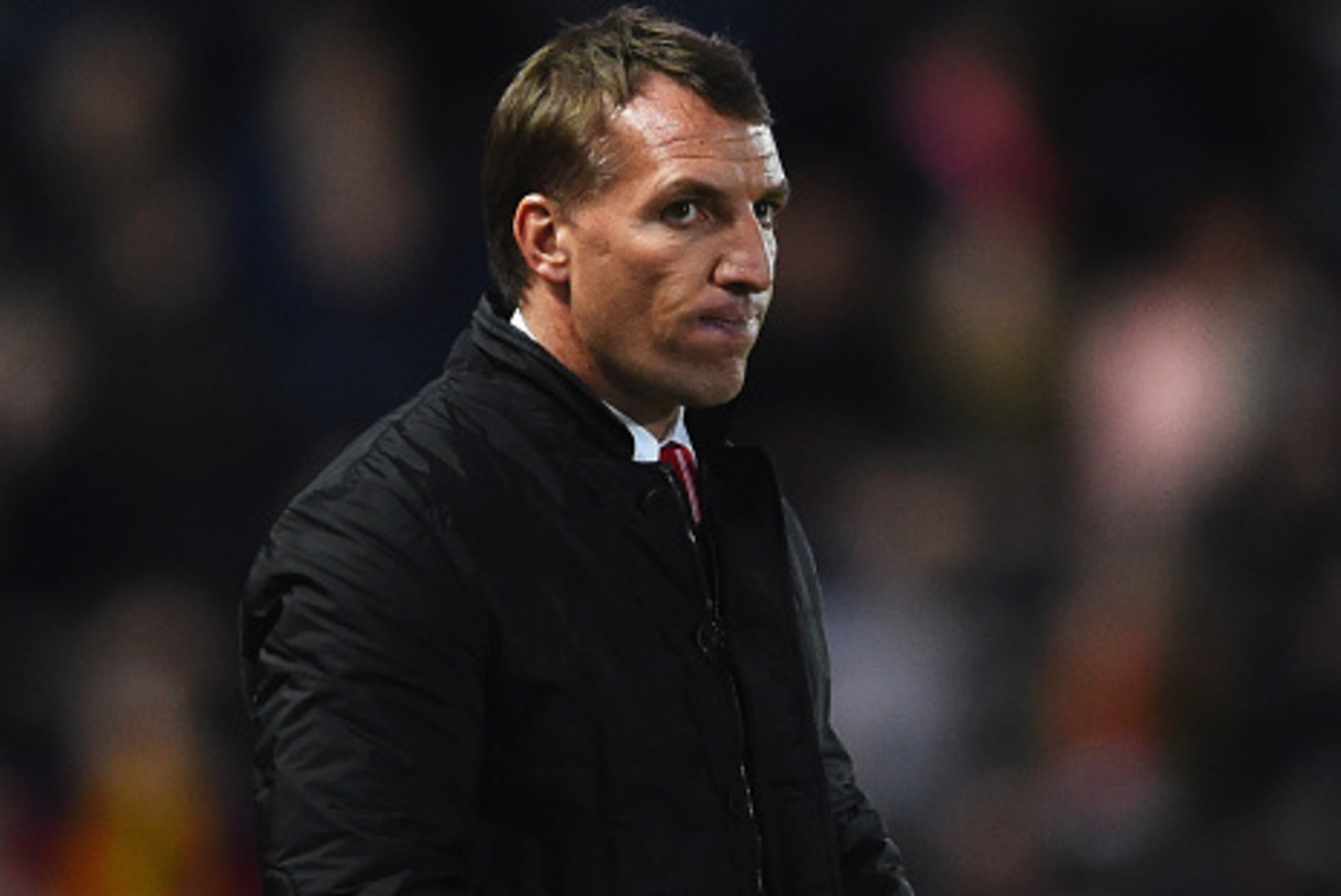 HULL, ENGLAND - APRIL 28:  Brendan Rodgers manager of Liverpool looks thoughtful during the Barclays Premier League match between Hull City and Liverpool at KC Stadium on April 28, 2015 in Hull, England.  (Photo by Laurence Griffiths/Getty Images)