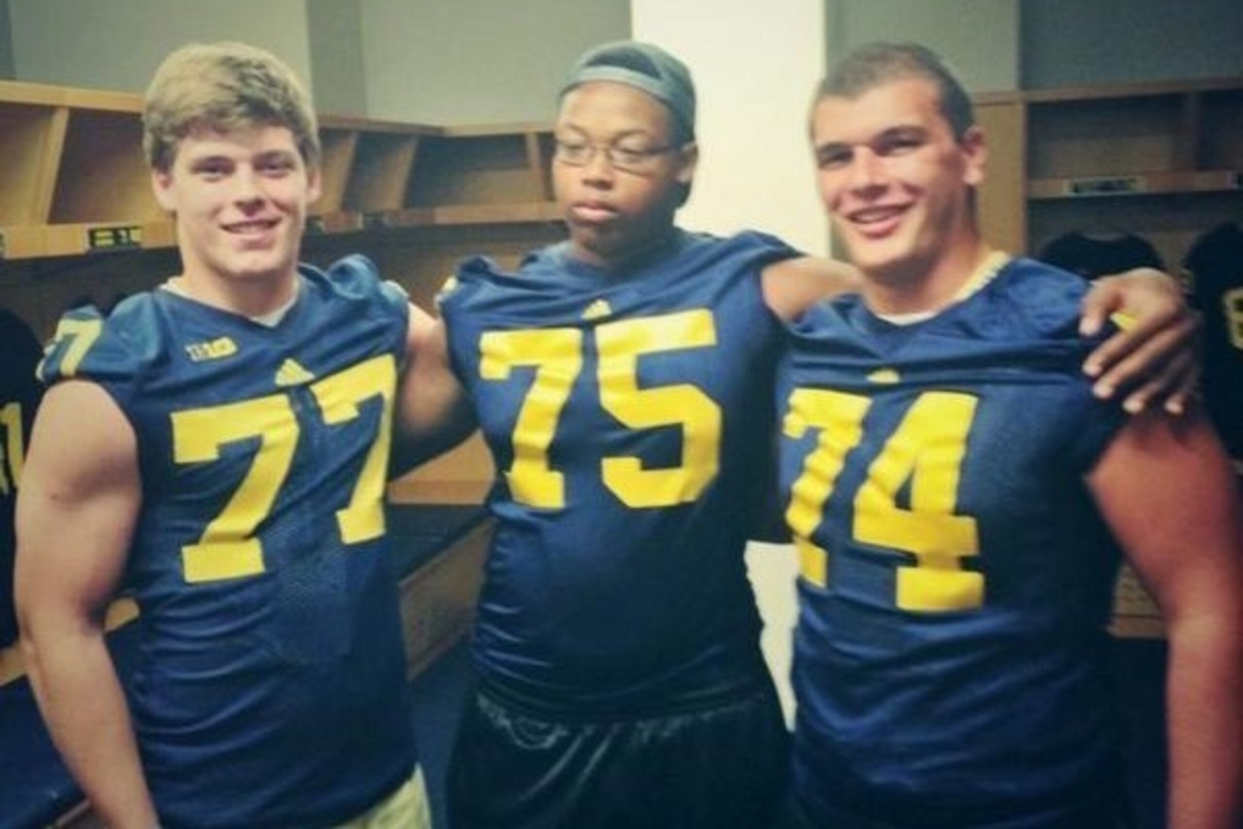 Many expected Michael Jordan (center) to wind up with the Wolverines, but he committed to Urban Meyer and the Buckeyes last week.