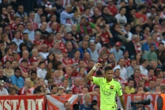 Neymar's first goal silenced the home support.