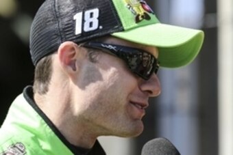 Feb 27, 2015; Hampton, GA, USA; Sprint Cup Series driver David Ragan (18) replacement for the injured Kyle Busch during the practice for the Folds of Honor QuikTrip 500 at Atlanta Motor Speedway. Mandatory Credit: Marvin Gentry-USA TODAY Sports