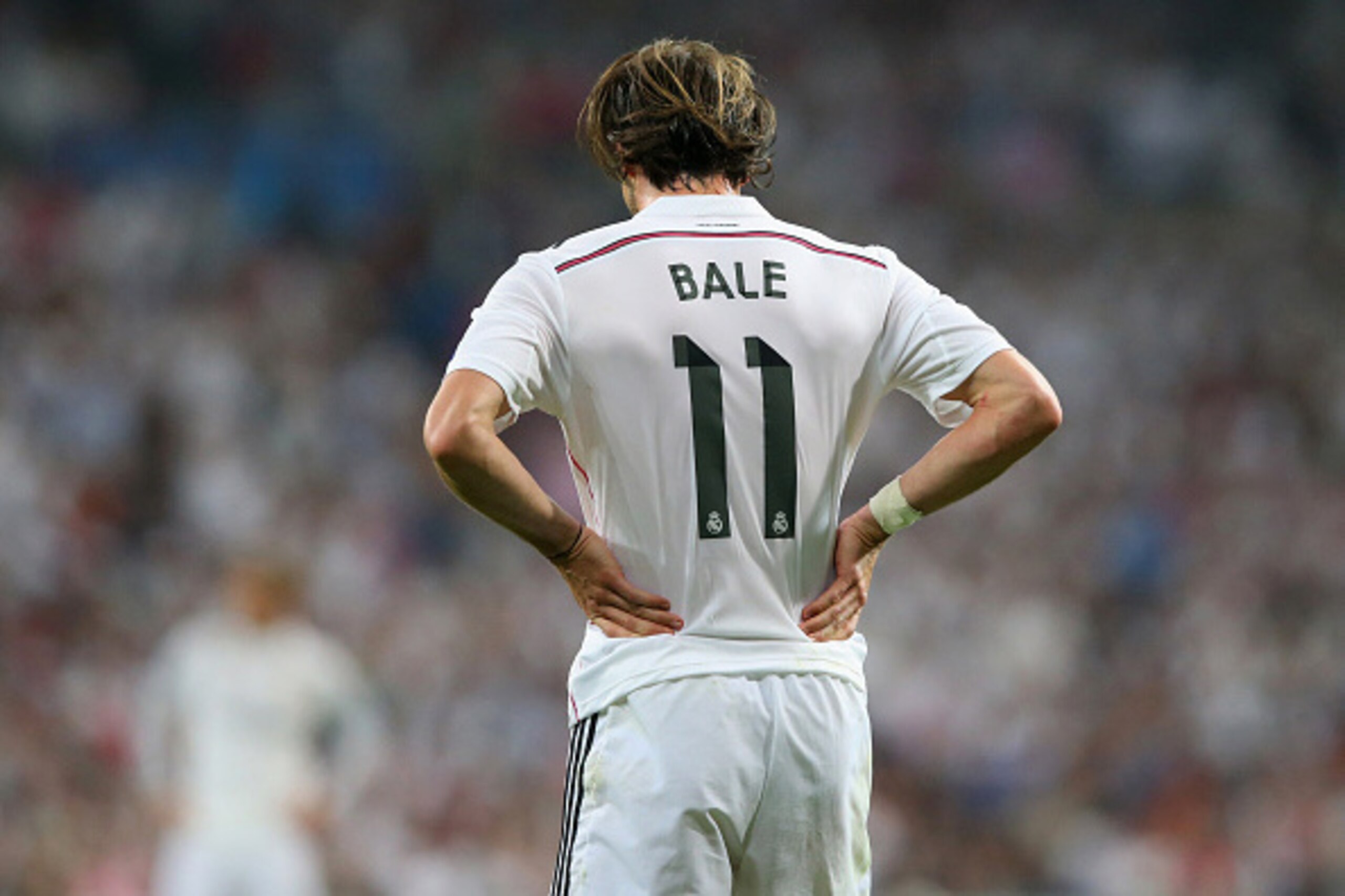 MADRID, SPAIN - MAY 13:  Gareth Bale of Real Madrid reacts during the UEFA Champions League Semi Final, second leg match between Real Madrid and Juventus at Estadio Santiago Bernabeu on May 13, 2015 in Madrid, Spain.  (Photo by Alex Livesey/Getty Images)