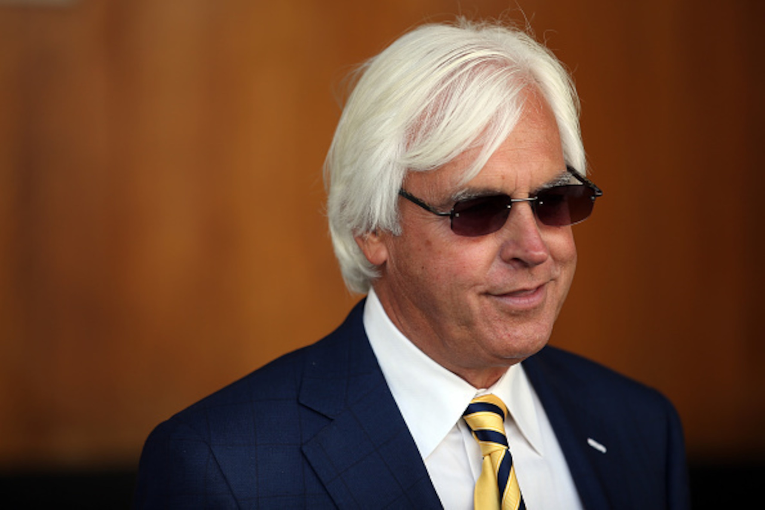LOUISVILLE, KY - MAY 02: Trainer Bob Baffert of American Pharoah looks on from the paddock area prior to the 141st running of the Kentucky Derby at Churchill Downs on May 2, 2015 in Louisville, Kentucky. (Photo by Chris Graythen/Getty Images) LOUISVILLE, KY - MAY 02: Trainer Bob Baffert of American Pharoah looks on from the paddock area prior to the 141st running of the Kentucky Derby at Churchill Downs on May 2, 2015 in Louisville, Kentucky. (Photo by Chris Graythen/Getty Images)