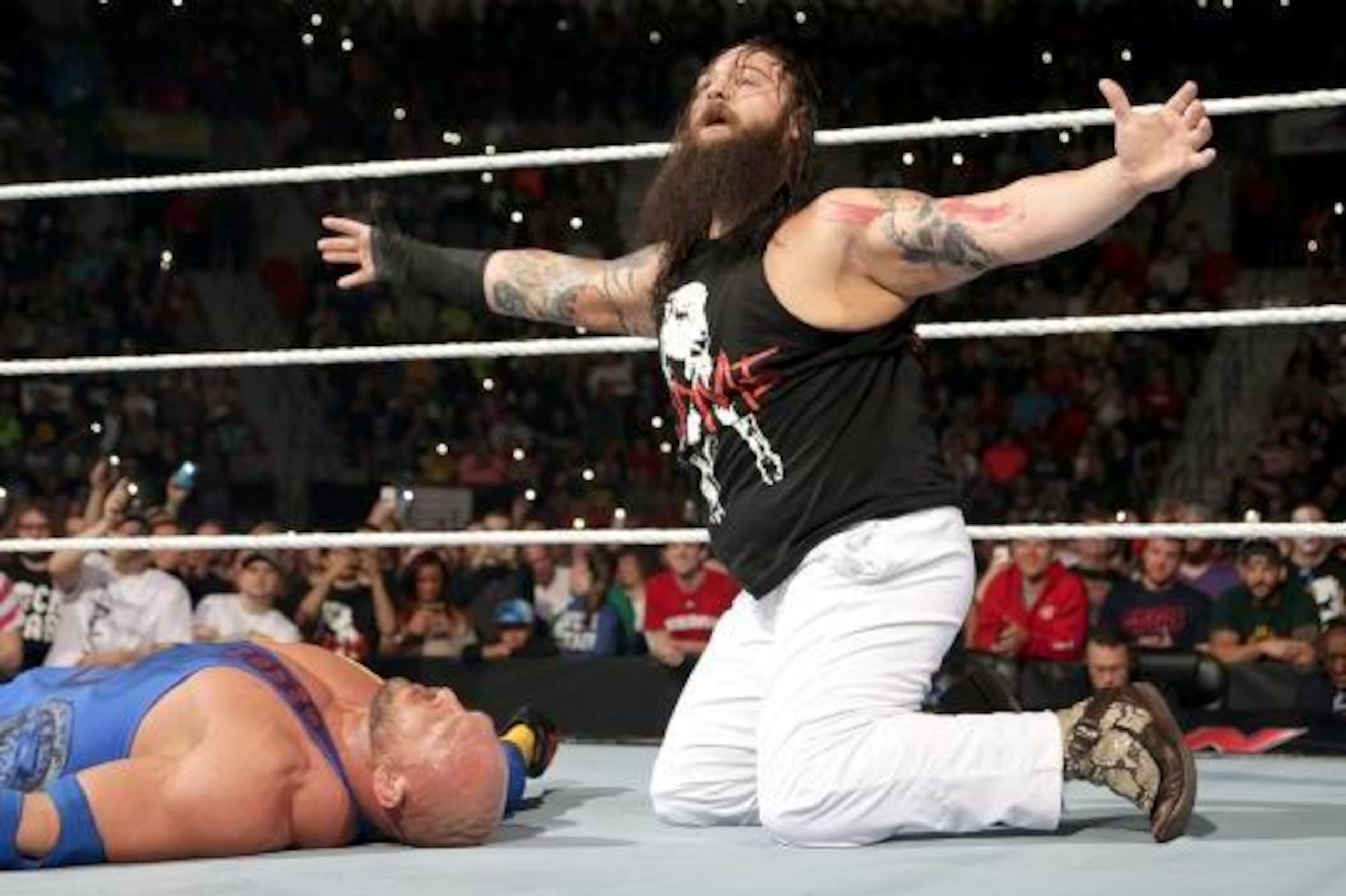 Bray Wyatt after ambushing Ryback.