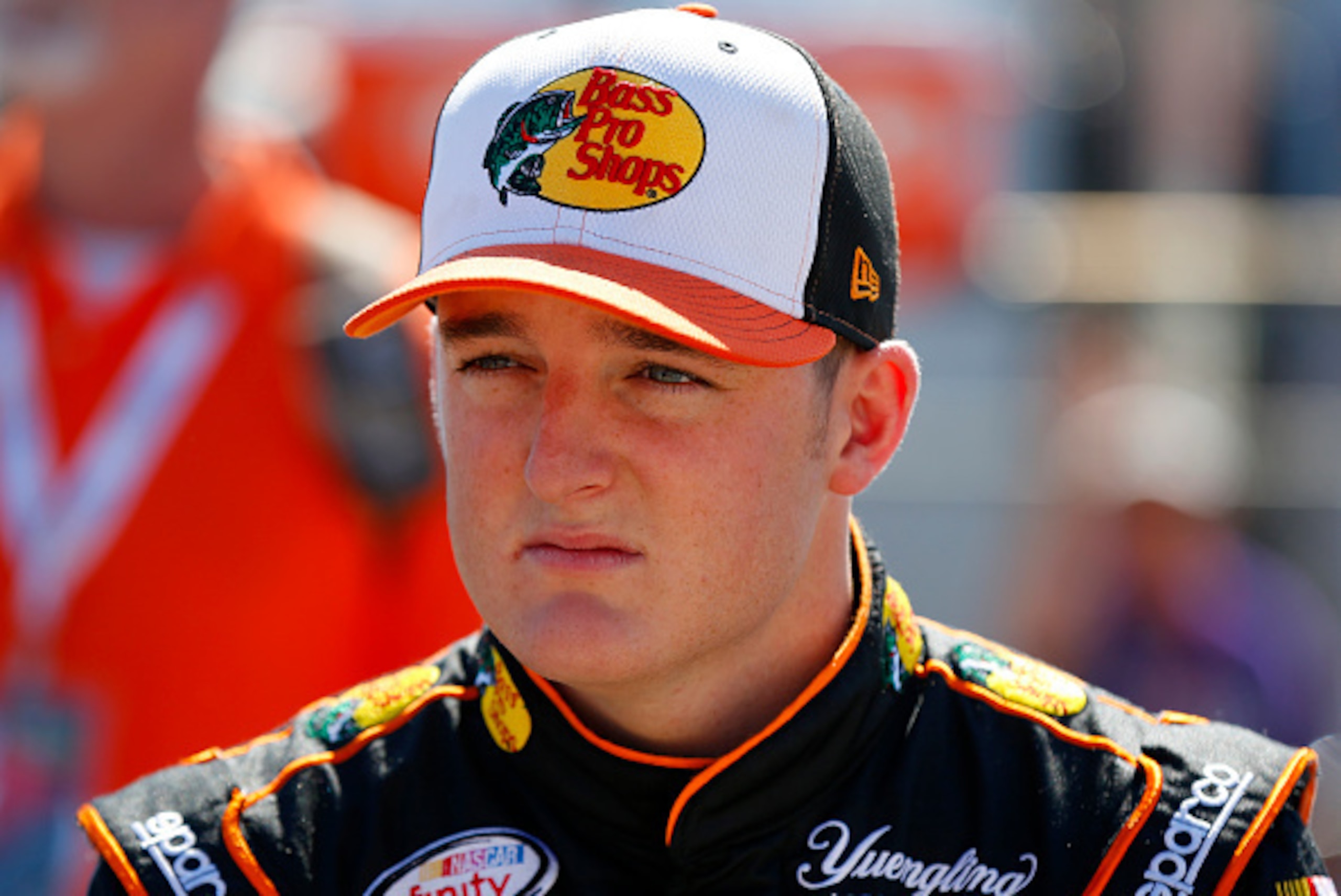 TALLADEGA, AL - MAY 02:  Ty Dillon, driver of the #3 Bass Pro Shops Chevrolet, stands on the grid during qualifying for the NASCAR XFINITY Series Winn Dixie 300 at Talladega Superspeedway on May 2, 2015 in Talladega, Alabama.  (Photo by Matt Sullivan/Gett