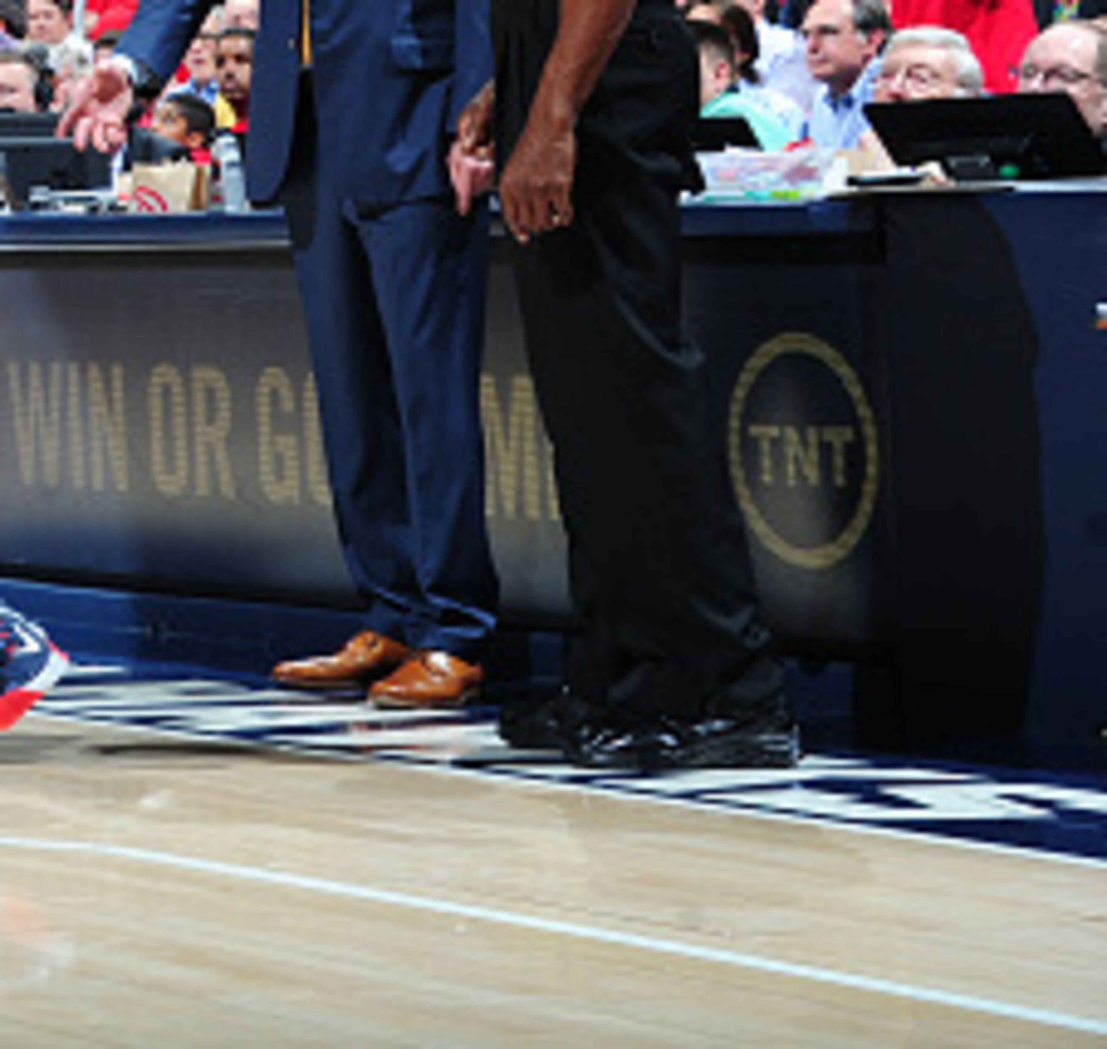 ATLANTA, GA - MAY 13:  Bradley Beal #3 of the Washington Wizards drives to the basket against the Atlanta Hawks in Game Five of the Eastern Conference Semifinals during the 2015 NBA Playoffs on May 13, 2015 at the Philips Arena in Atlanta, Georgia.  NOTE 