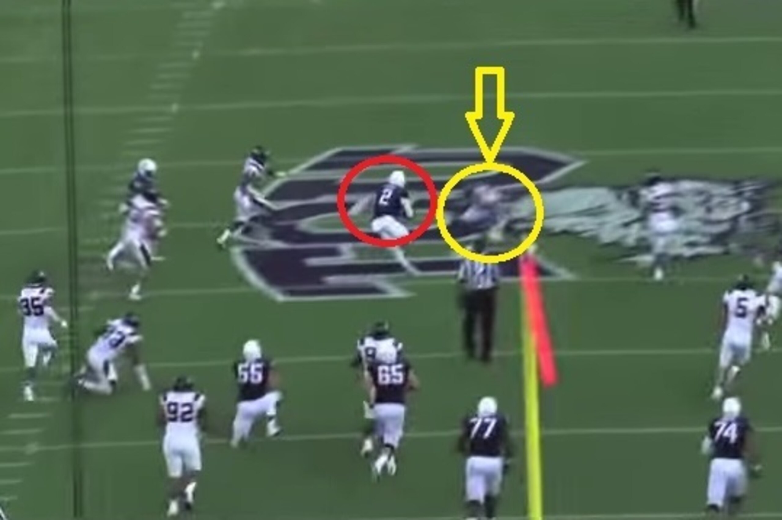 Tartt is in perfect position to deliver a big hit on the play. Tartt is in perfect position to deliver a big hit on the play.