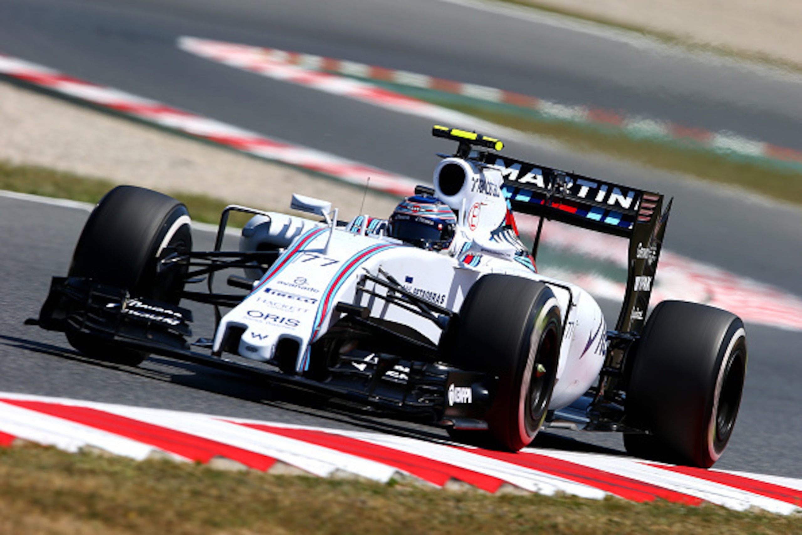 MONTMELO, SPAIN - MAY 08:  Valtteri Bottas of Finland and Williams drives during practice for the Spanish Formula One Grand Prix at Circuit de Catalunya on May 8, 2015 in Montmelo, Spain.  (Photo by Mark Thompson/Getty Images)