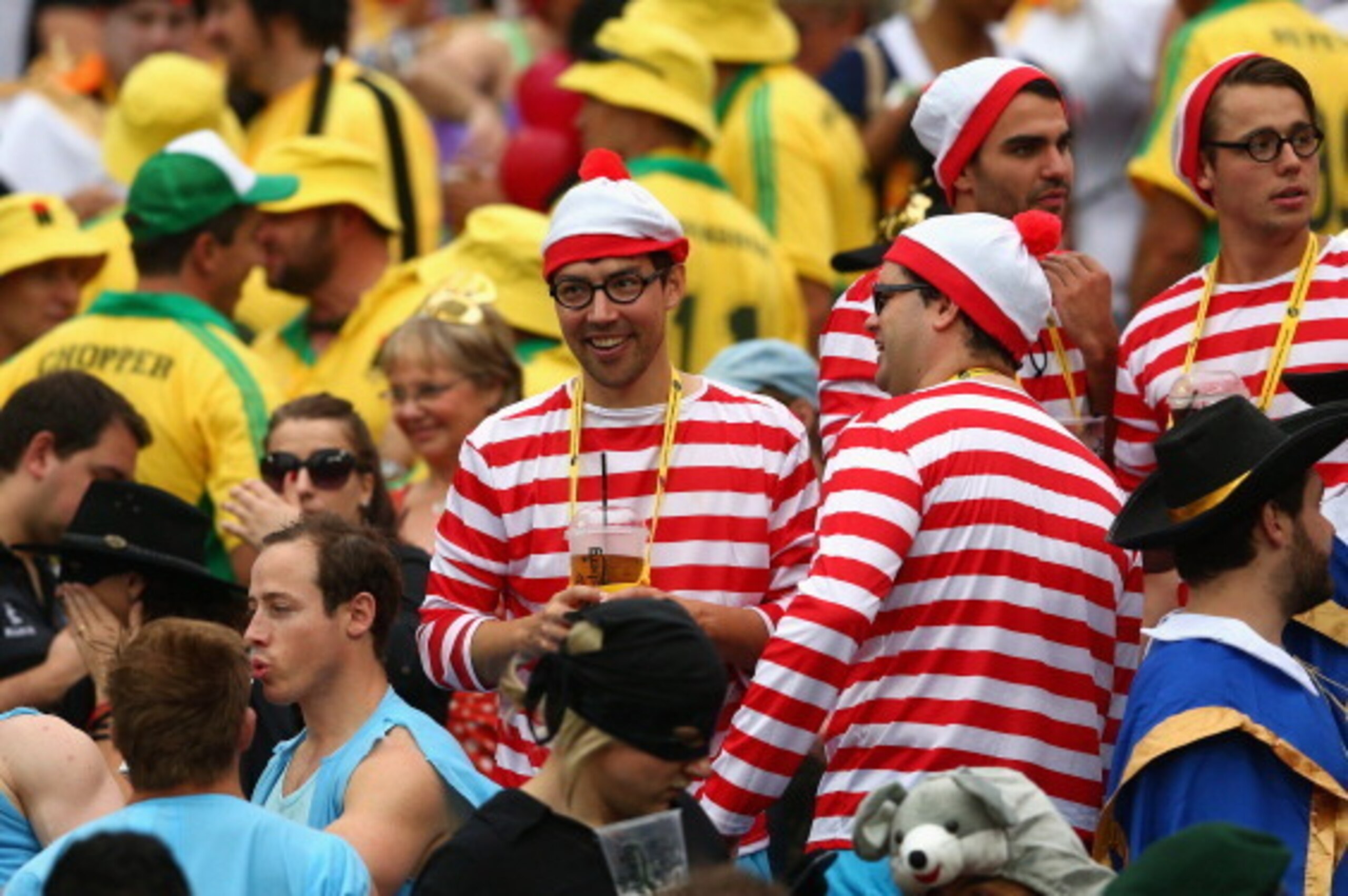 HONG KONG - MARCH 29: Fans enjoy the atmosphere during the 2014 Hong Kong Sevens at Hong Kong International Stadium on March 29, 2014 in Hong Kong, Hong Kong. (Photo by Cameron Spencer/Getty Images) HONG KONG - MARCH 29: Fans enjoy the atmosphere during the 2014 Hong Kong Sevens at Hong Kong International Stadium on March 29, 2014 in Hong Kong, Hong Kong. (Photo by Cameron Spencer/Getty Images)