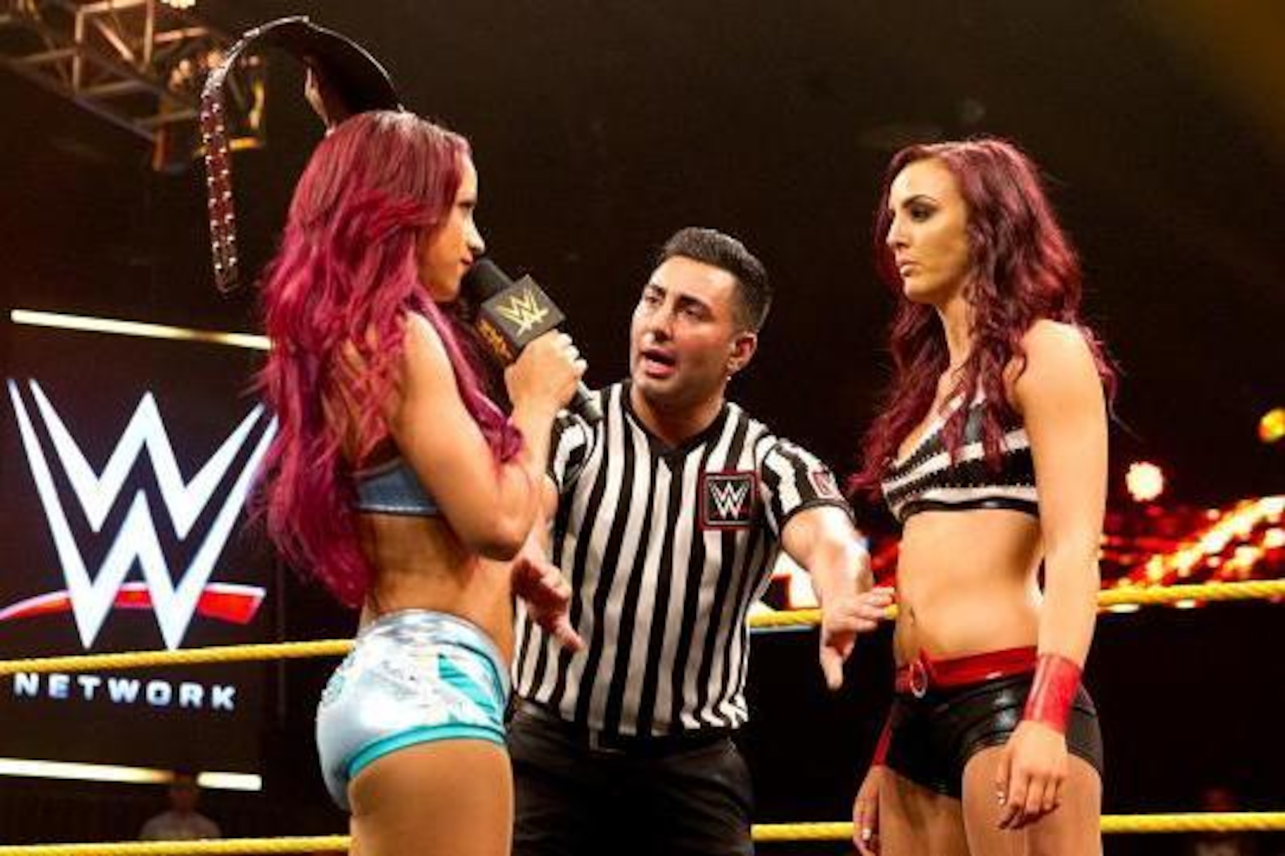 Sasha Banks trash-talks KC Cassidy.