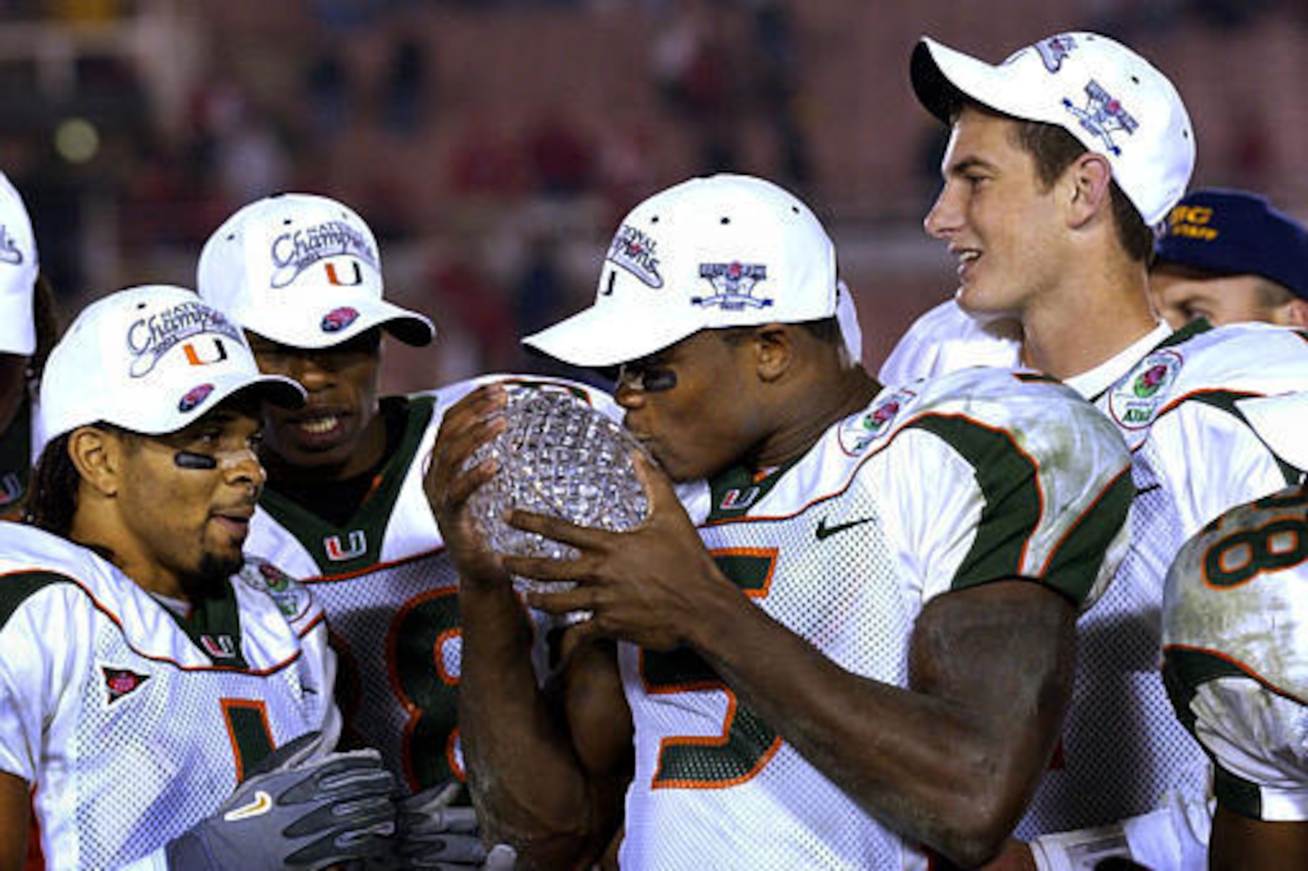 Miami beat Nebraska in the 2002 Rose Bowl to claim a national title.