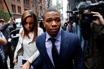Ray Rice and his wife, Janay.