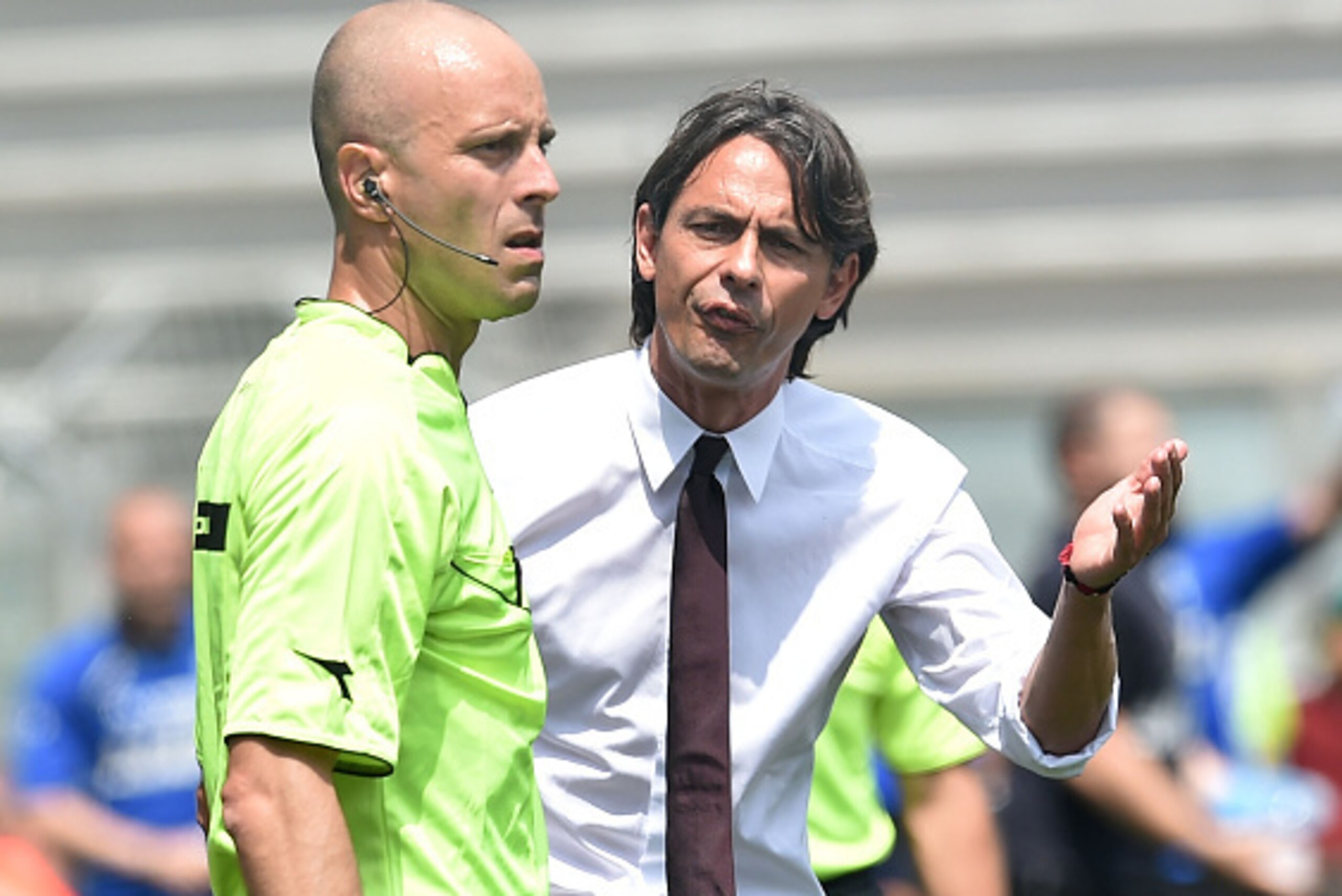 REGGIO NELL'EMILIA, ITALY - MAY 17: Filippo Inzaghi head coach of Milan reacts during the Serie A match between US Sassuolo Calcio and AC Milan on May 17, 2015 in Reggio nell'Emilia, Italy. (Photo by Giuseppe Bellini/Getty Images) REGGIO NELL'EMILIA, ITALY - MAY 17: Filippo Inzaghi head coach of Milan reacts during the Serie A match between US Sassuolo Calcio and AC Milan on May 17, 2015 in Reggio nell'Emilia, Italy. (Photo by Giuseppe Bellini/Getty Images)