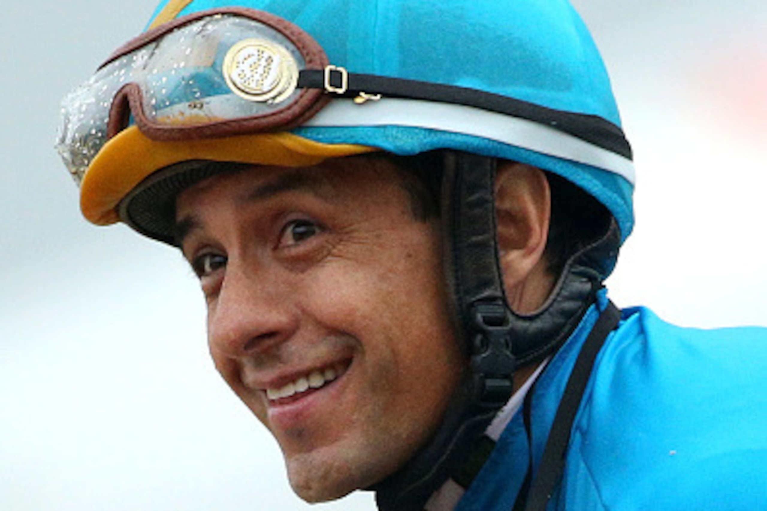 BALTIMORE, MD - MAY 16:  American Pharoah #1 ridden by Victor Espinoza acknowledges the crowd after winning the 140th running of the Preakness Stakes at Pimlico Race Course on May 16, 2015 in Baltimore, Maryland.  (Photo by Patrick Smith/Getty Images)