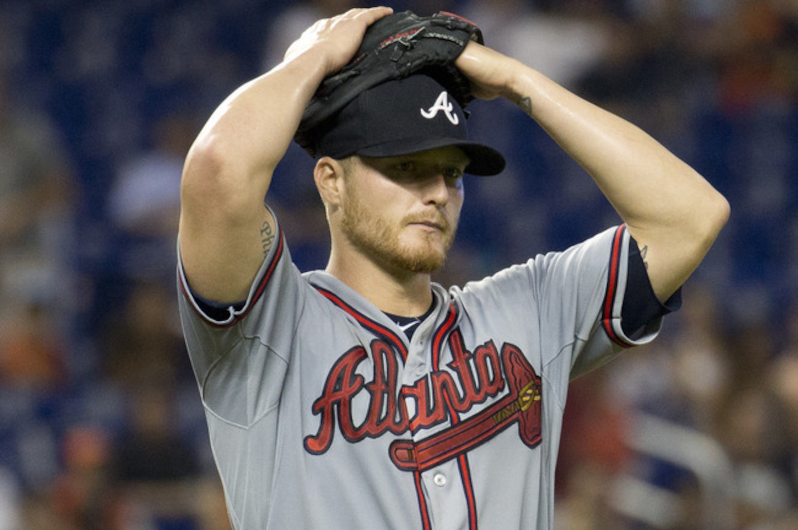 Miller's no-hit bid was broken up by the Marlins' backup first baseman with two outs in the ninth.