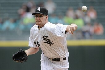 CHICAGO, IL - JUNE 18:  Chris Sale #49 of the Chicago White Sox pitches against the San Francisco Giants during the first inning on June 18,  2014 at U.S. Cellular Field in Chicago, Illinois. (Photo by David Banks/Getty Images)