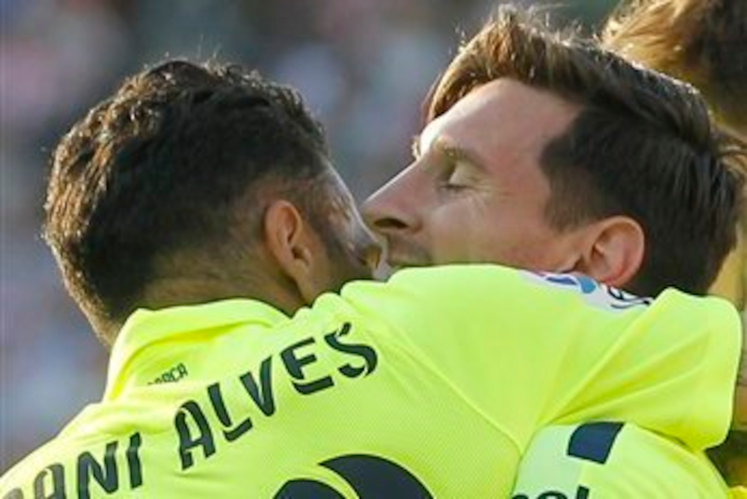 Alves continues to be the main supply line to Lionel Messi.