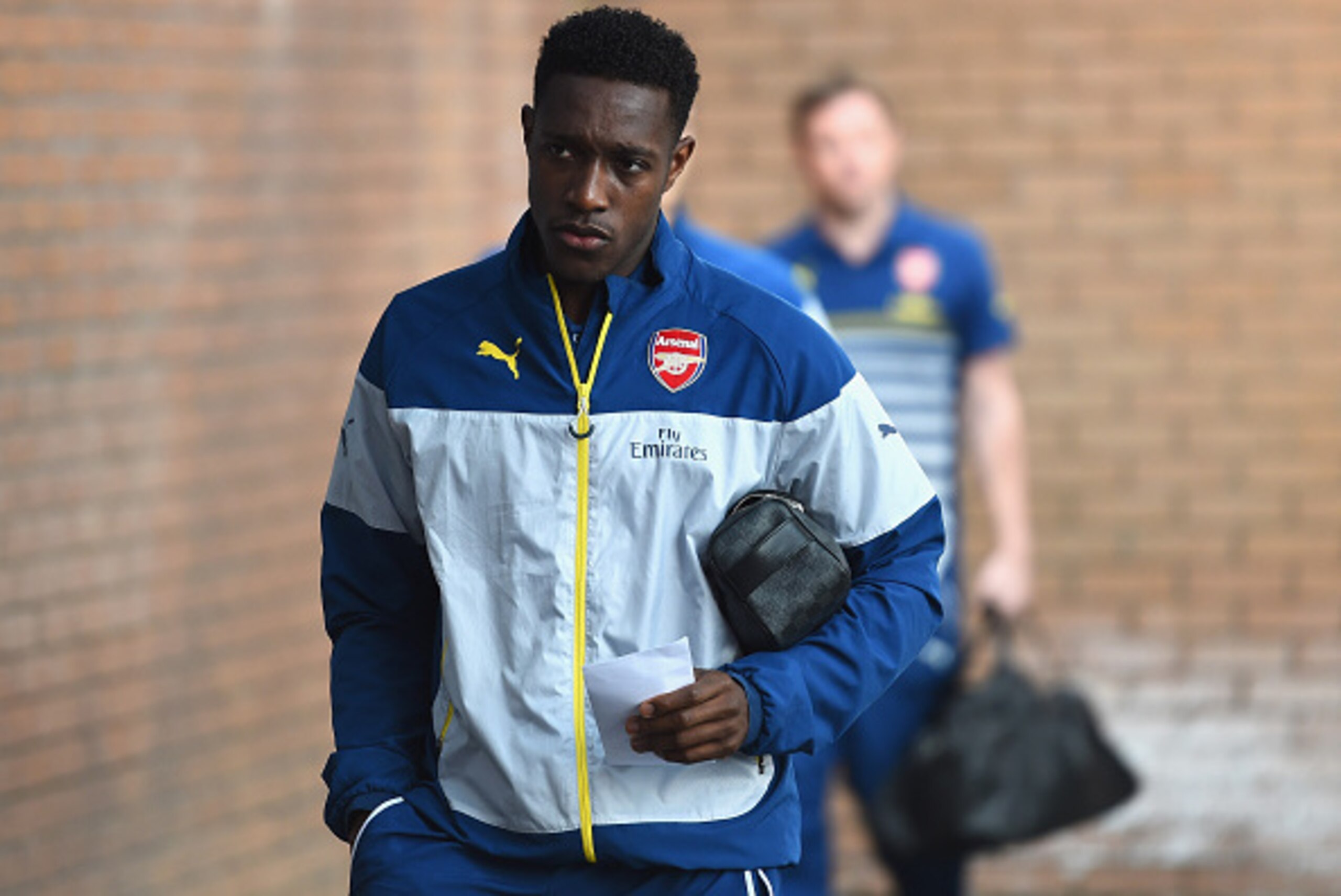 BURNLEY, ENGLAND - APRIL 11:  Danny Welbeck of Arsenal arrives prior to the Barclays Premier League match between Burnley and Arsenal at Turf Moor on April 11, 2015 in Burnley, England.  (Photo by Laurence Griffiths/Getty Images)