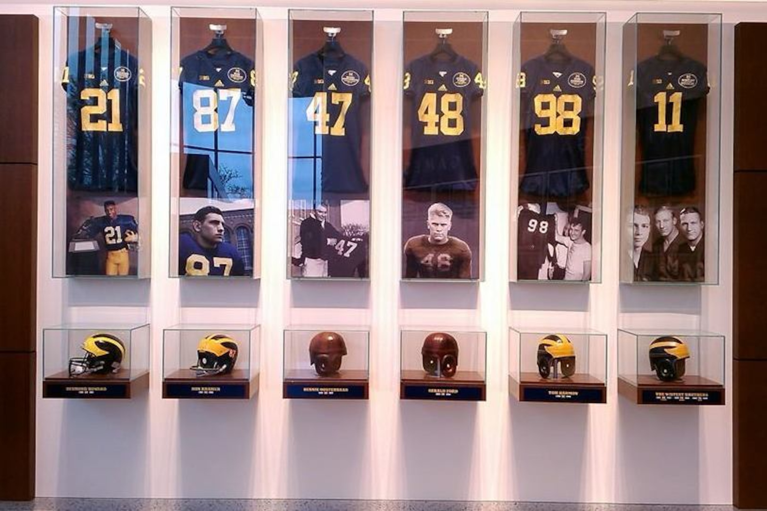 The most famous jerseys are enshrined on Towsley's jersey wall.