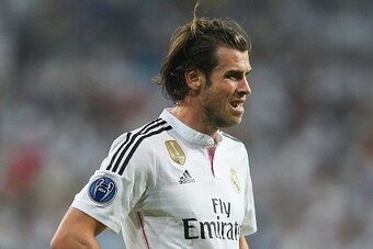 MADRID, SPAIN - MAY 13:  Gareth Bale of Real Madrid reacts during the UEFA Champions League Semi Final, second leg match between Real Madrid and Juventus at Estadio Santiago Bernabeu on May 13, 2015 in Madrid, Spain.  (Photo by Alex Livesey/Getty Images)