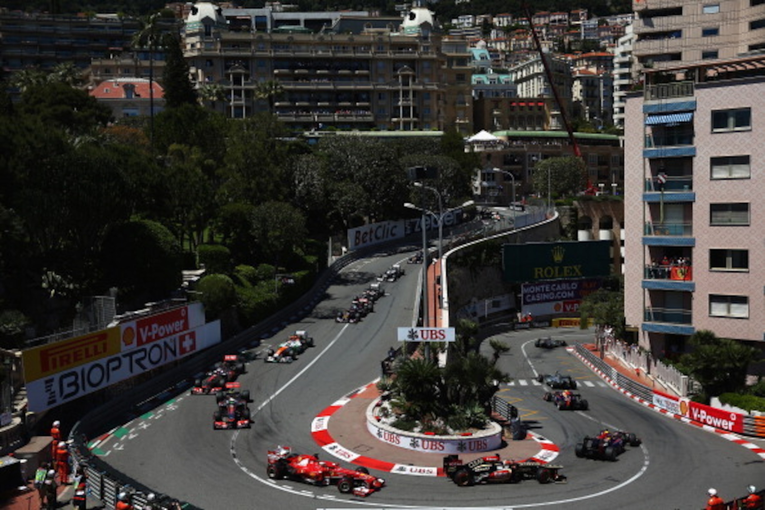 MONTE-CARLO, MONACO - MAY 26:  General view at the hairpin during the Monaco Formula One Grand Prix at the Circuit de Monaco on May 26, 2013 in Monte-Carlo, Monaco.  (Photo by Bryn Lennon/Getty Images)