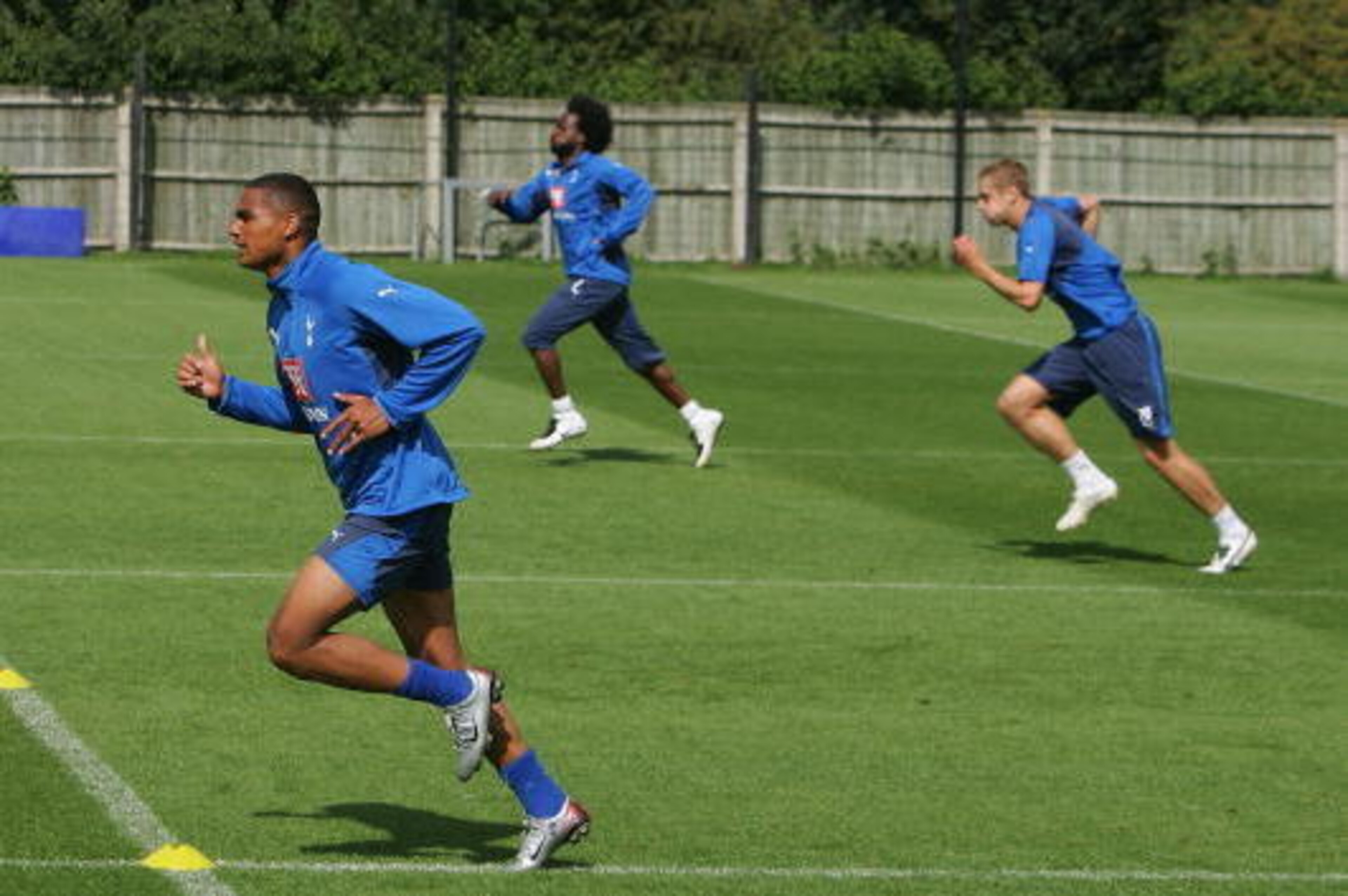 LONDON - AUGUST 09:  Kevin-Prince Boateng in action during a Tottenham Hotspur Training session on August 9, 2007 at Spurs Lodge, Chigwell, London.  (Photo by Ian Walton/Getty Images)