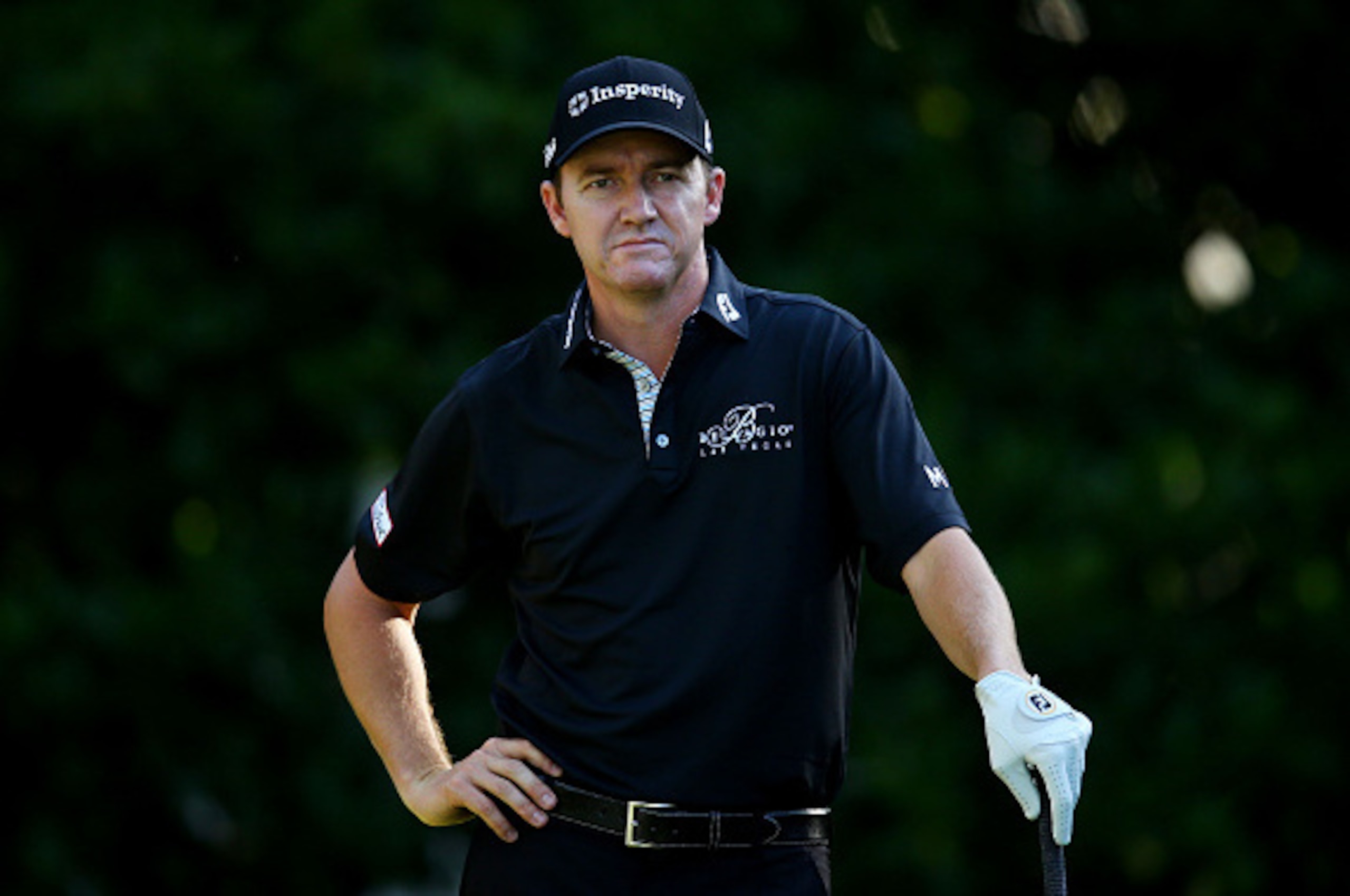 PONTE VEDRA BEACH, FL - MAY 07:  Jimmy Walker plays his shot from the 11th tee during round one of THE PLAYERS Championship at the TPC Sawgrass Stadium course on May 7, 2015 in Ponte Vedra Beach, Florida.  (Photo by Richard Heathcote/Getty Images)