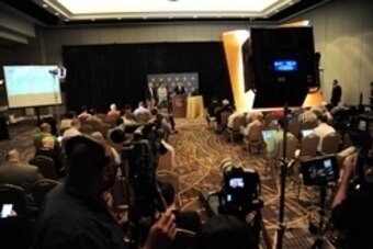 Mar 23, 2015; Phoenix, AZ, USA; A general view during NFL meetings at the Arizona Biltmore. Mandatory Credit: Joe Camporeale-USA TODAY Sports