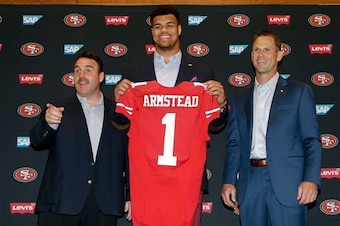Arik Armstead is viewed as Justin Smith's successor