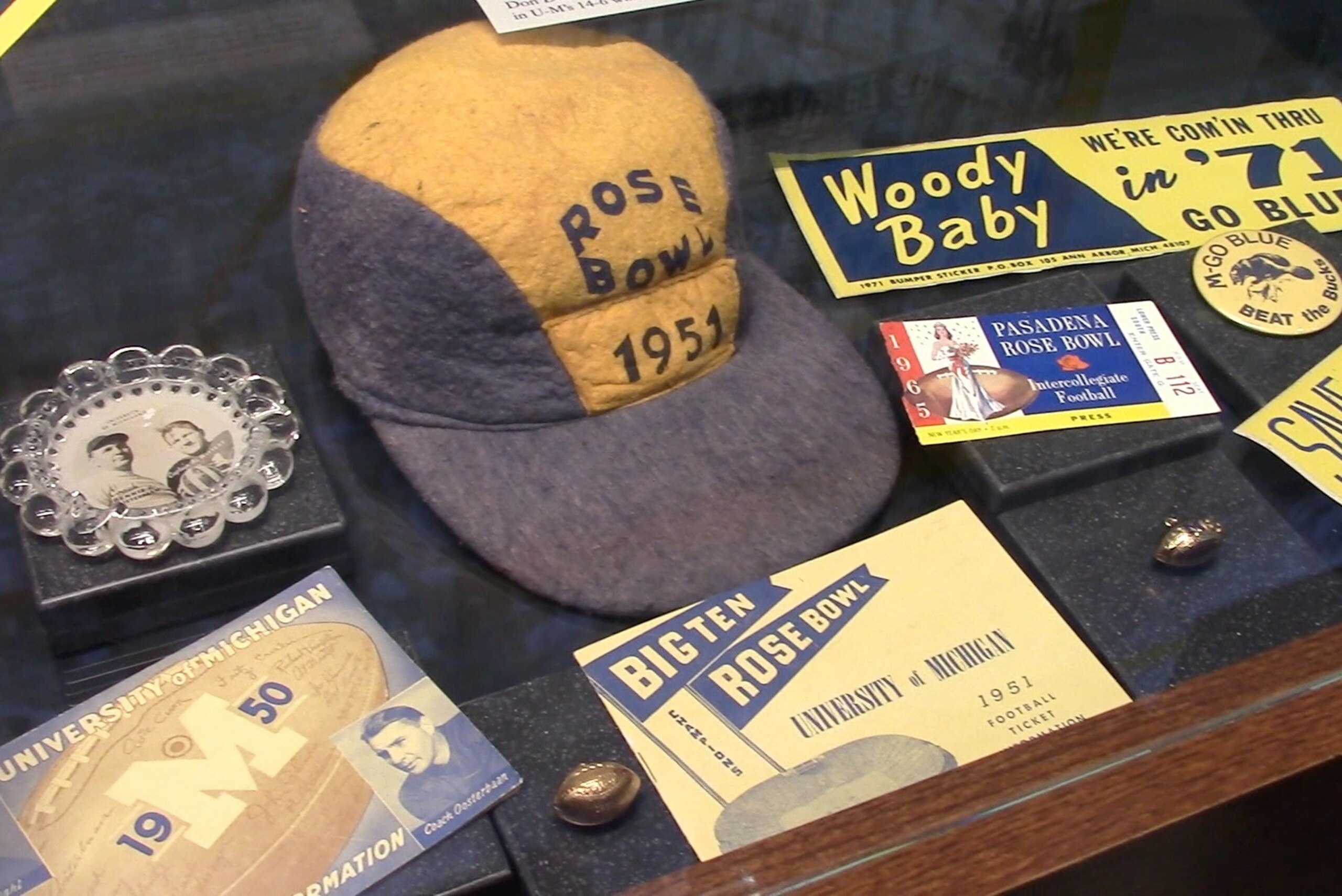 Michigan memorabilia on display at Towsley Museum