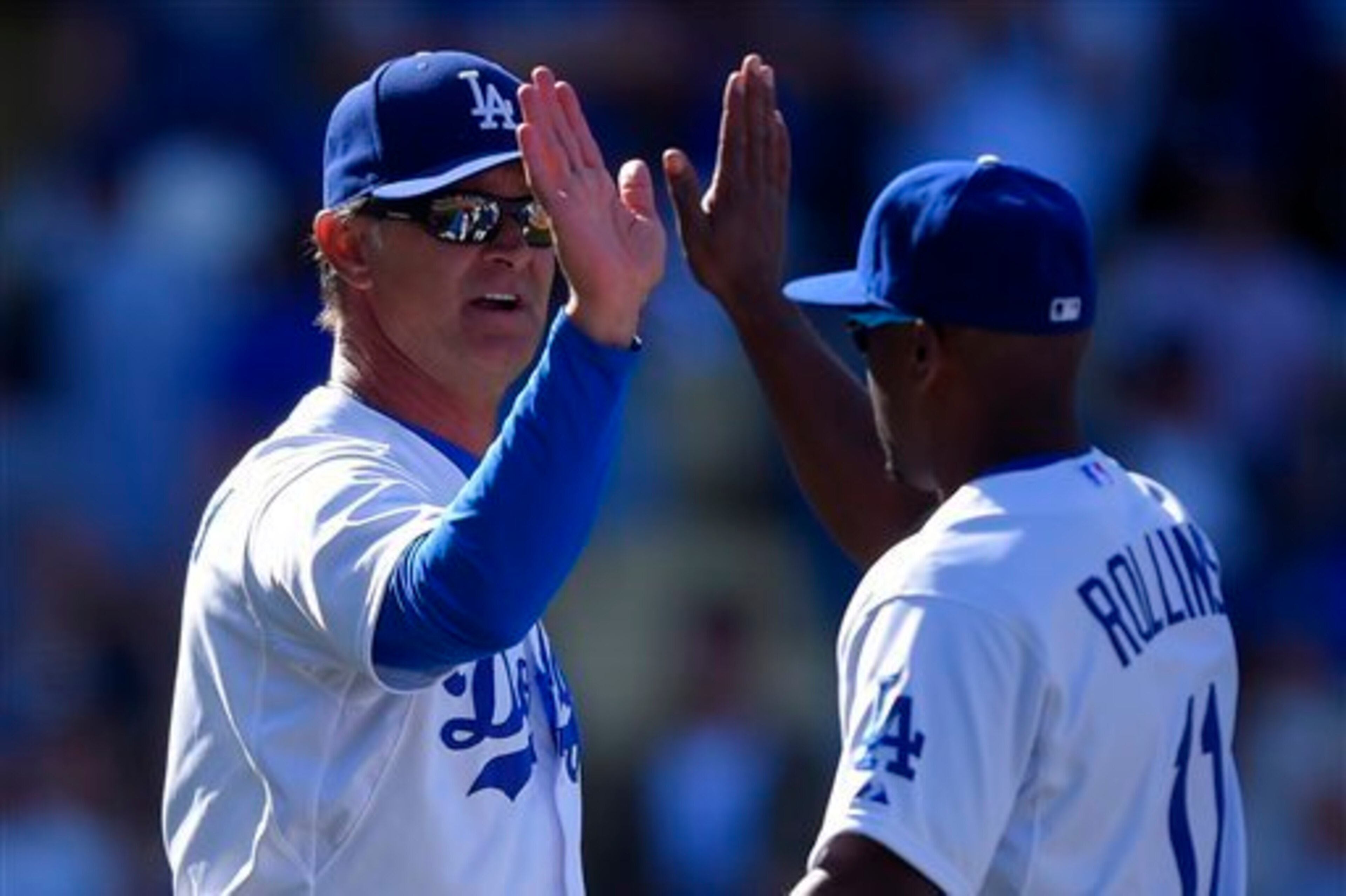 Rollins may be struggling, but the Dodgers don't seem to be losing patience with him.