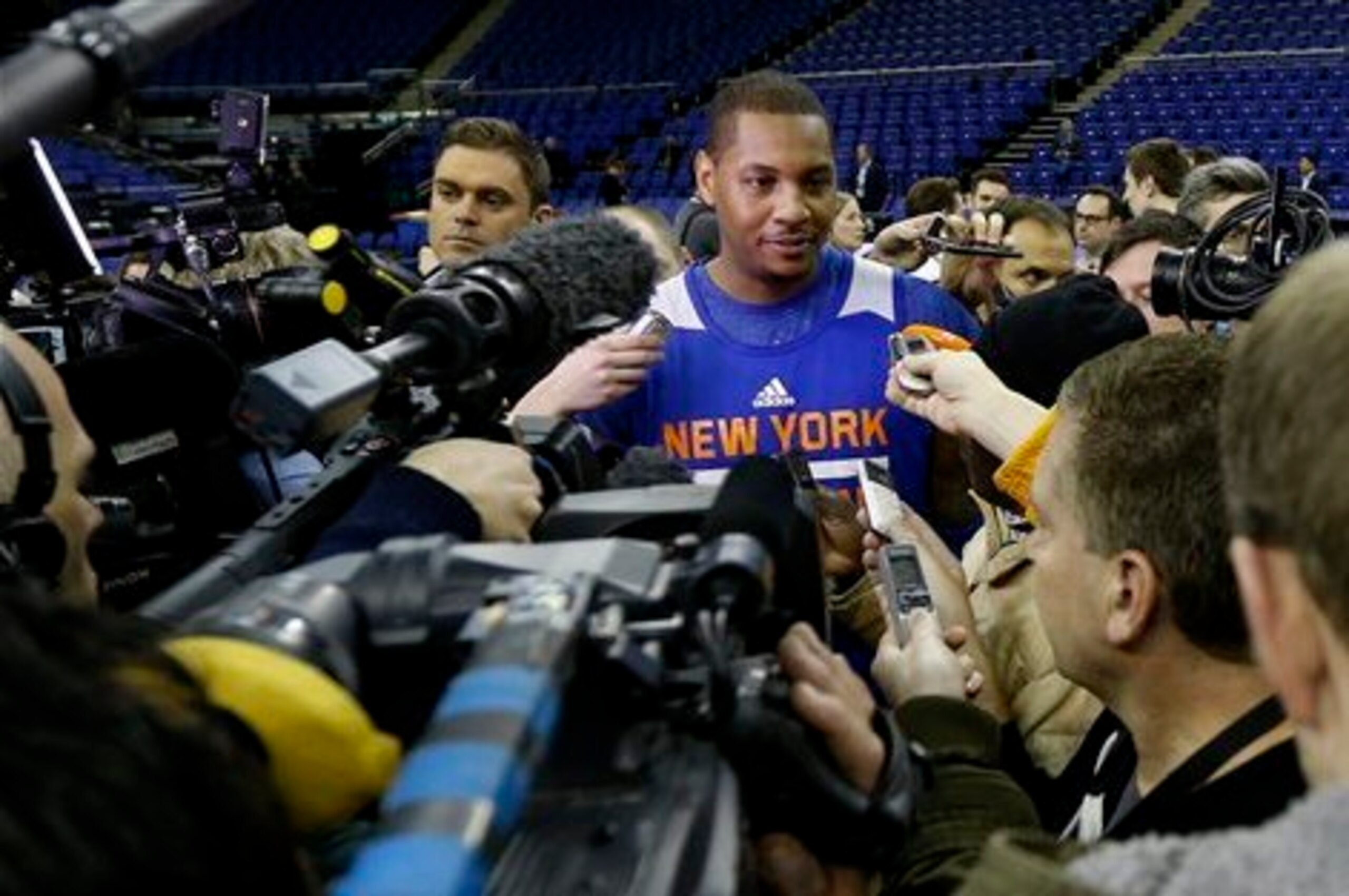 Carmelo Anthony is certainly under more scrutiny than any of his teammates. Does that mean that he needs to be the "rah-rah" guy too?