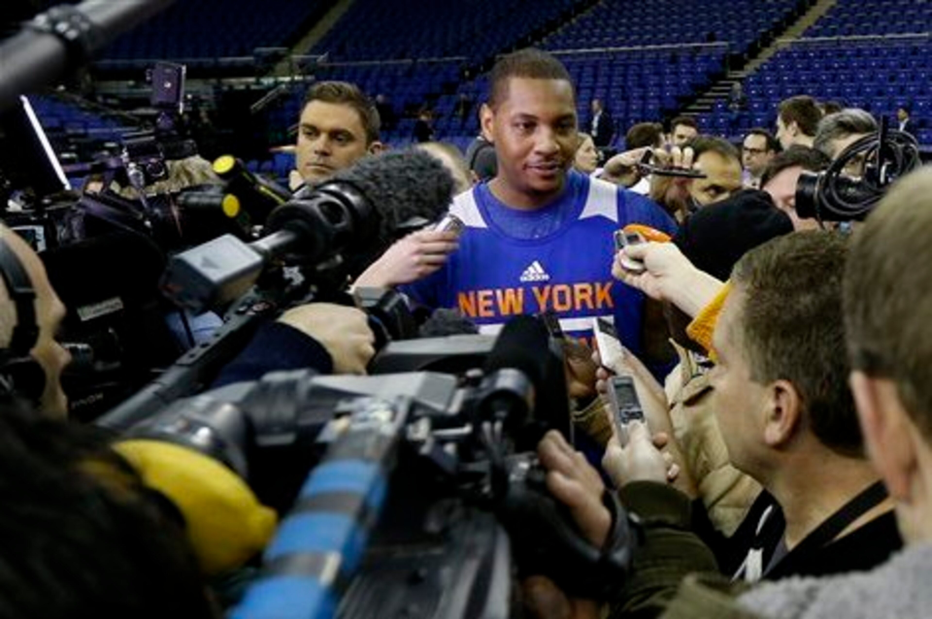 Carmelo Anthony is certainly under more scrutiny than any of his teammates. Does that mean that he needs to be the "rah-rah" guy too?