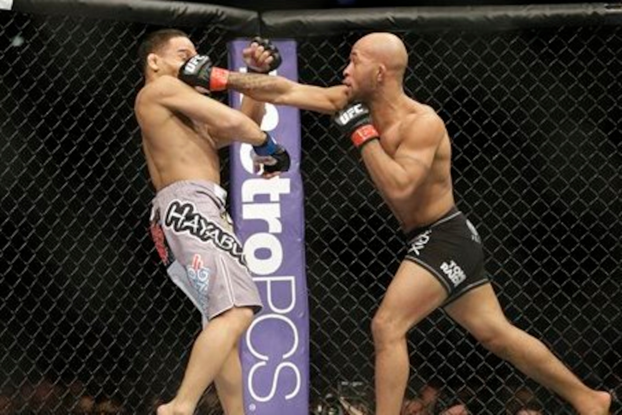 Dodson (left) and Johnson faced off in 2013. Dodson (left) and Johnson faced off in 2013.
