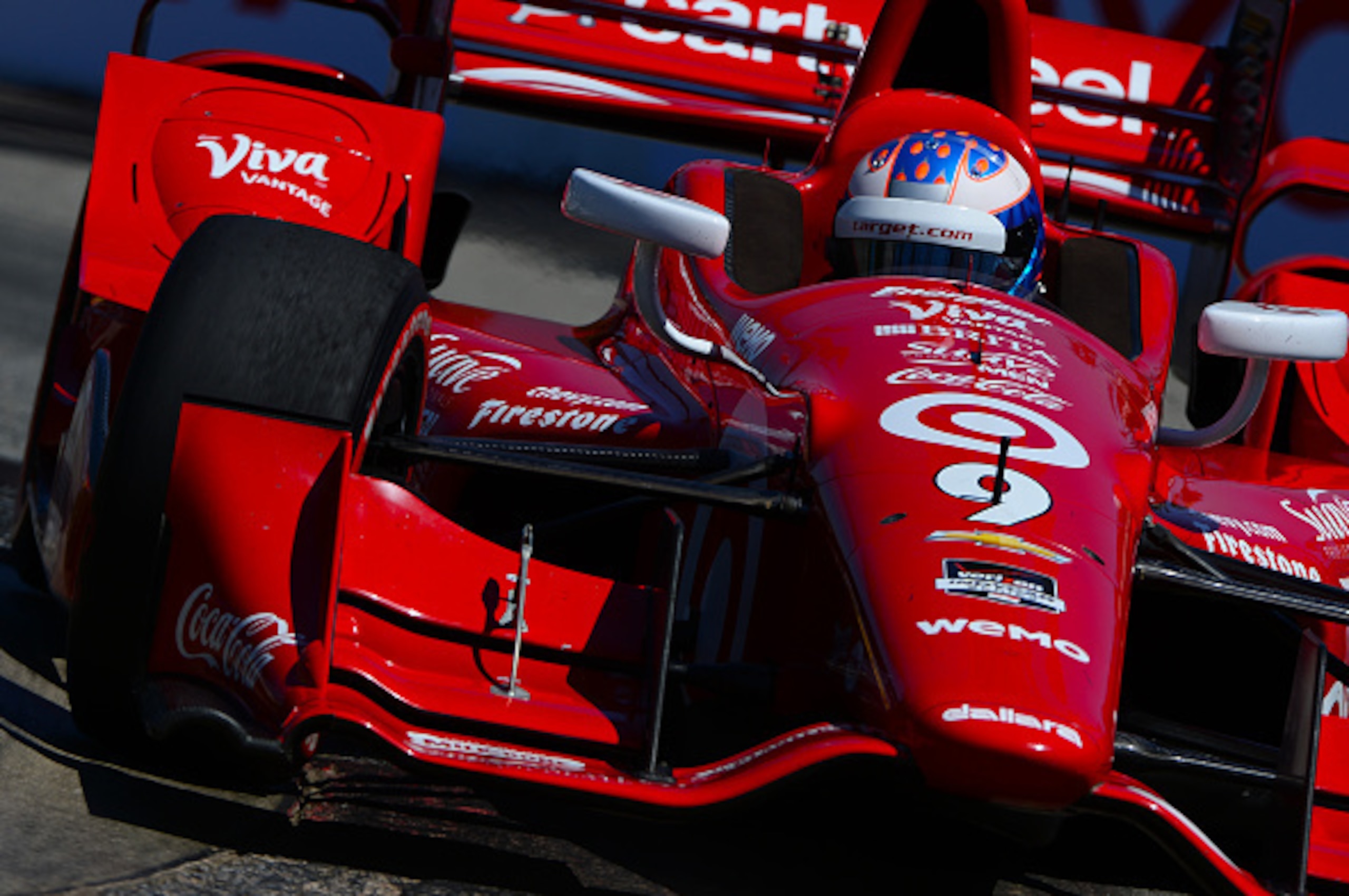 LONG BEACH, CA - APRIL 19: Scott Dixon of New Zealand driver of the #9 Target Chip Ganassi Racing Chevrolet Dallara during the Verizon IndyCar Series Toyota Grand Prix of Long Beach on April 19, 2015 on the streets of Long Beach, California. (Photo by Rob