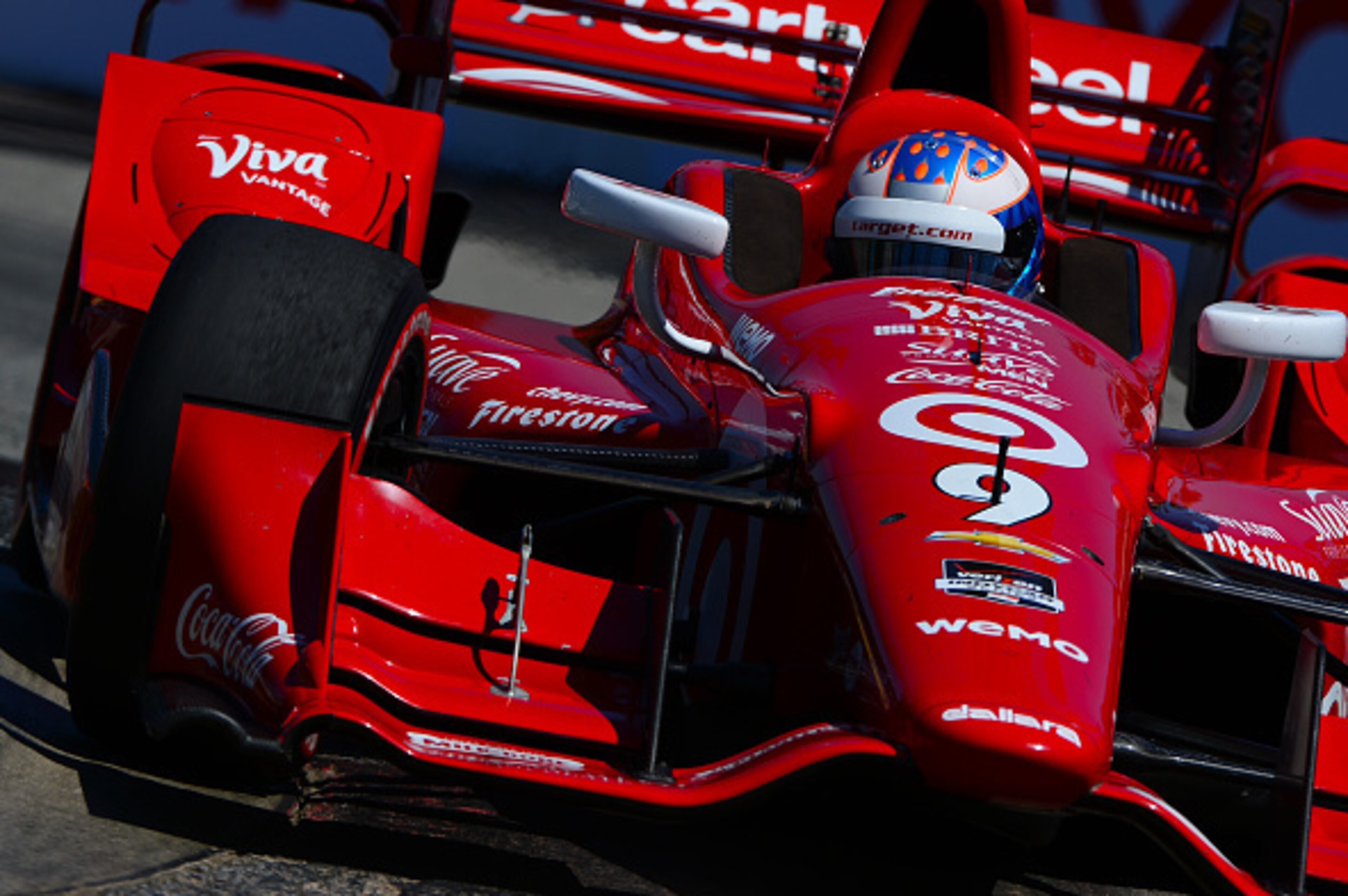 LONG BEACH, CA - APRIL 19: Scott Dixon of New Zealand driver of the #9 Target Chip Ganassi Racing Chevrolet Dallara during the Verizon IndyCar Series Toyota Grand Prix of Long Beach on April 19, 2015 on the streets of Long Beach, California. (Photo by Rob