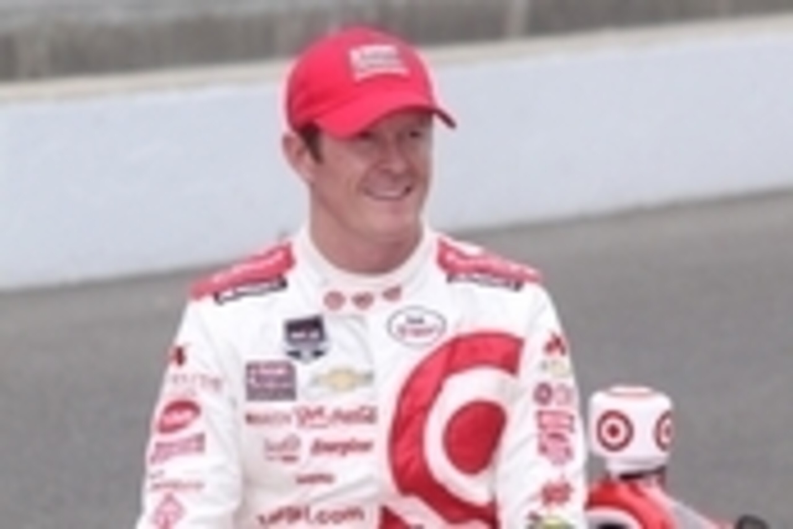 May 17, 2015; Indianapolis, IN, USA; Verizon IndyCar Series driver Scott Dixon poses for a photo in his car after qualifying during Pole Day for the 2015 Indianapolis 500 at Indianapolis Motor Speedway. Mandatory Credit: Brian Spurlock-USA TODAY Sports