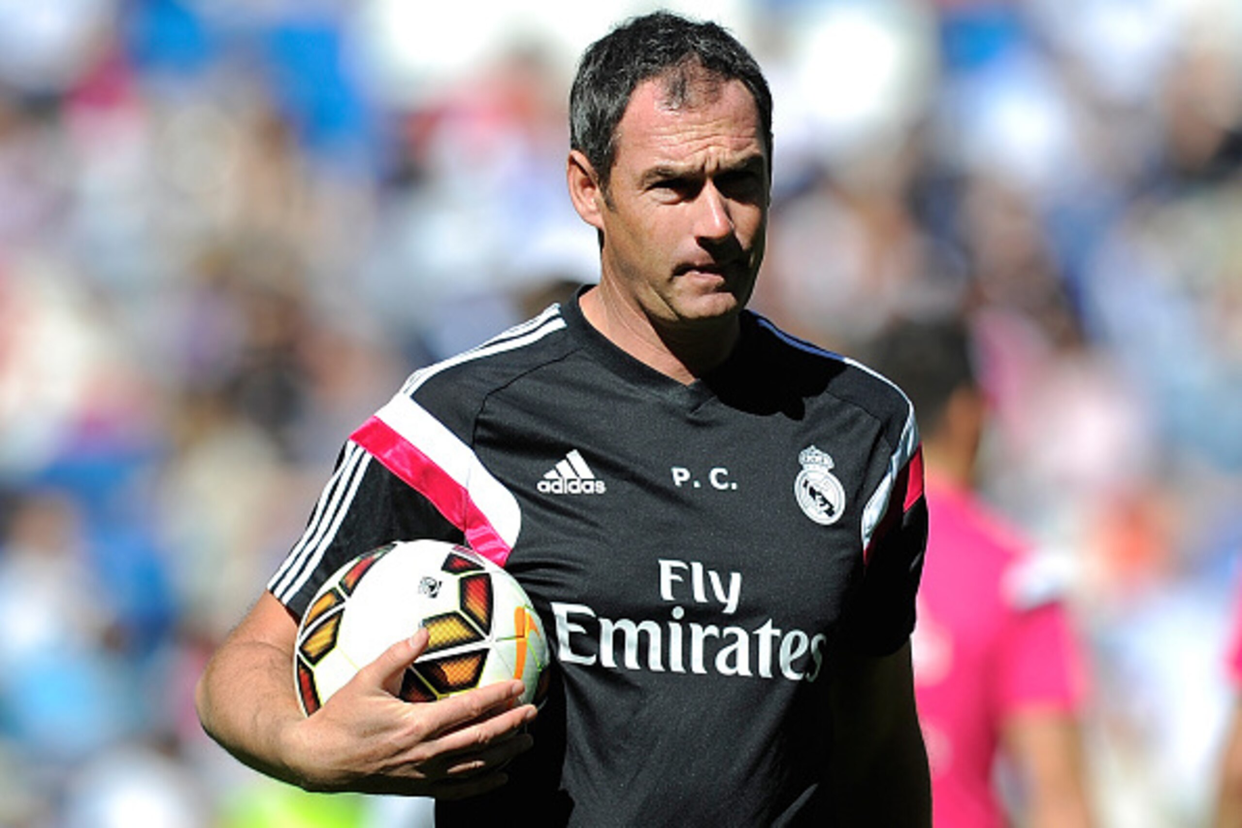 MADRID, SPAIN - APRIL 05:  Assistant coach Paul Clement of Real Madrid looks on prior to  the La Liga match between Real Madrid CF and Granada CF at Estadio Santiago Bernabeu on April 5, 2015 in Madrid, Spain.  (Photo by Denis Doyle/Getty Images)
