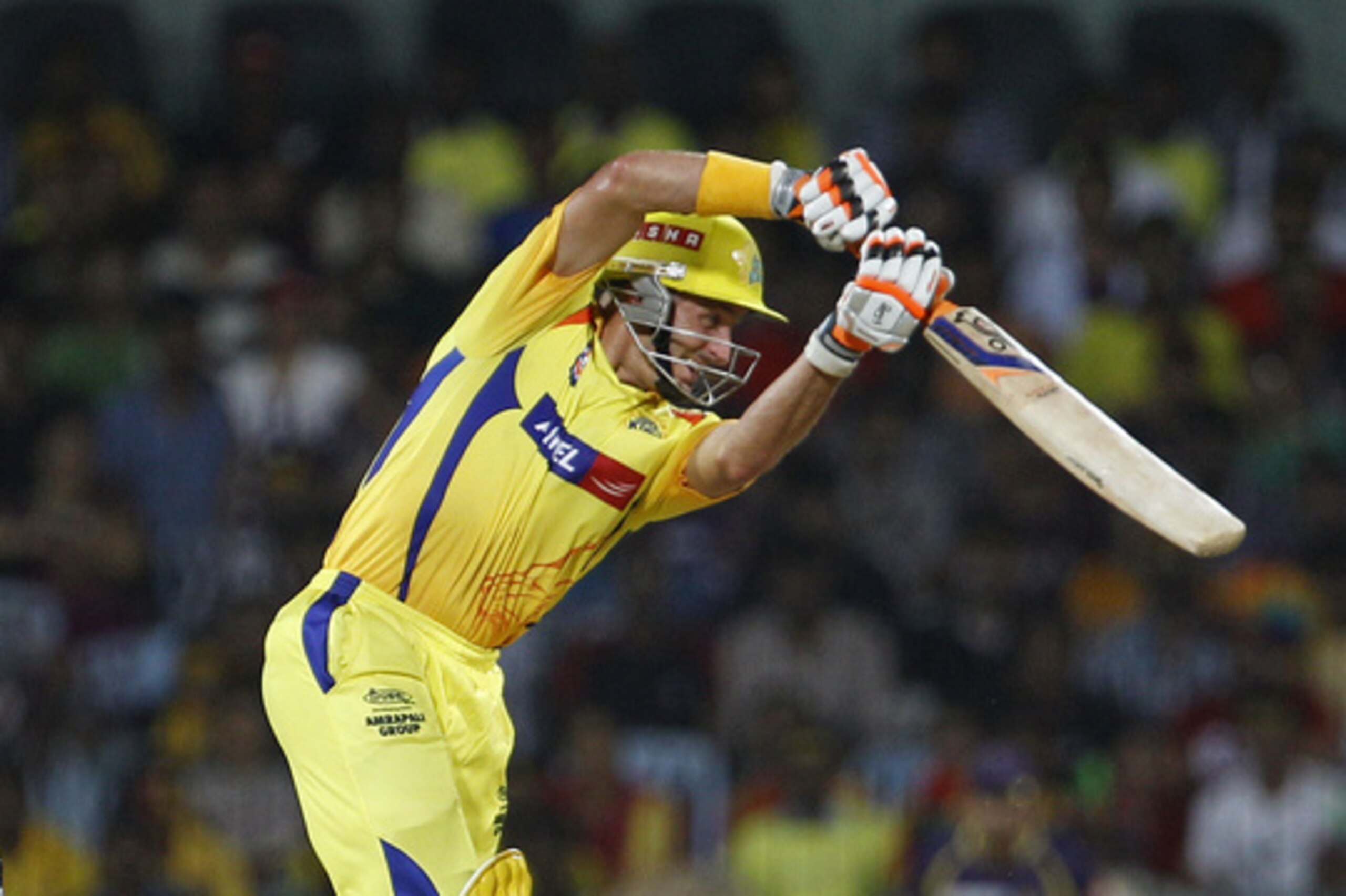 Hussey played a responsible knock for Chennai.